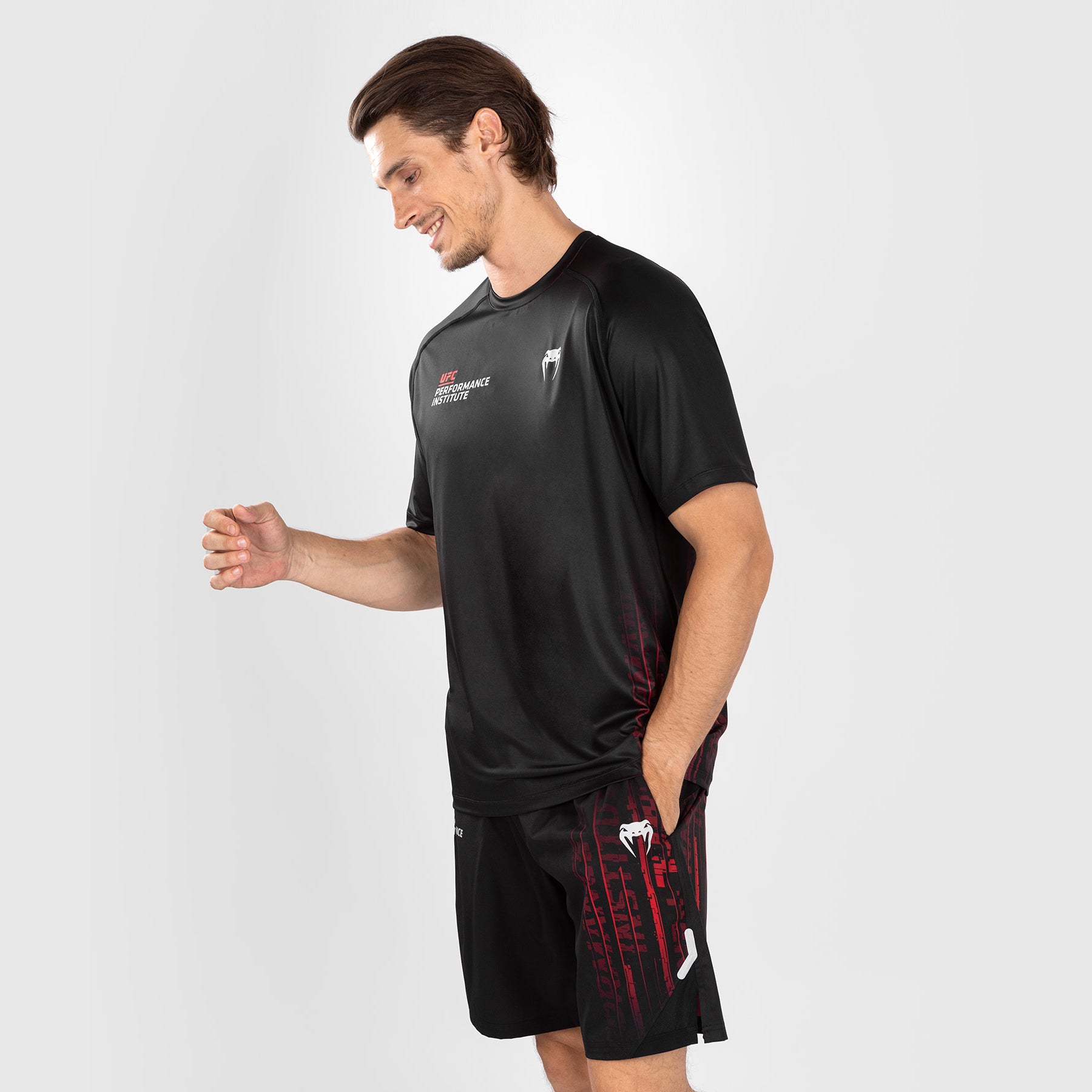 venum-ufc-performance-institute-2-0-herren-dry-tech-shirt-schwarz-rot image 2