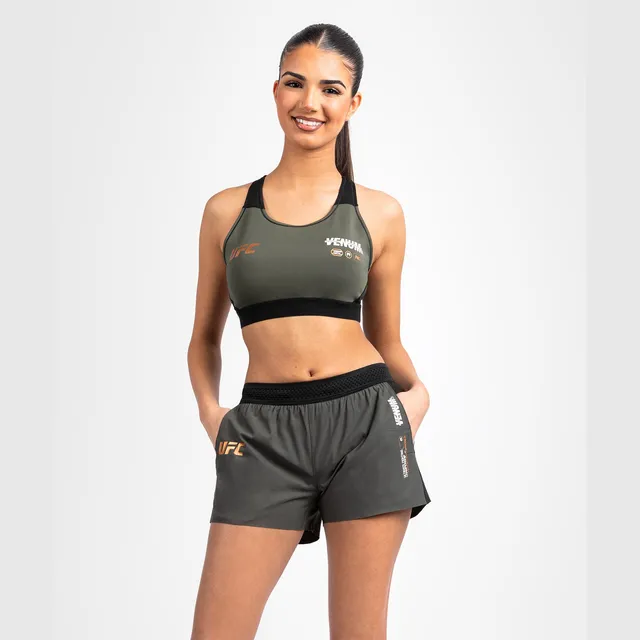 venum-ufc-adrenaline-fight-week-performance-short-damen-khaki-gold image 1