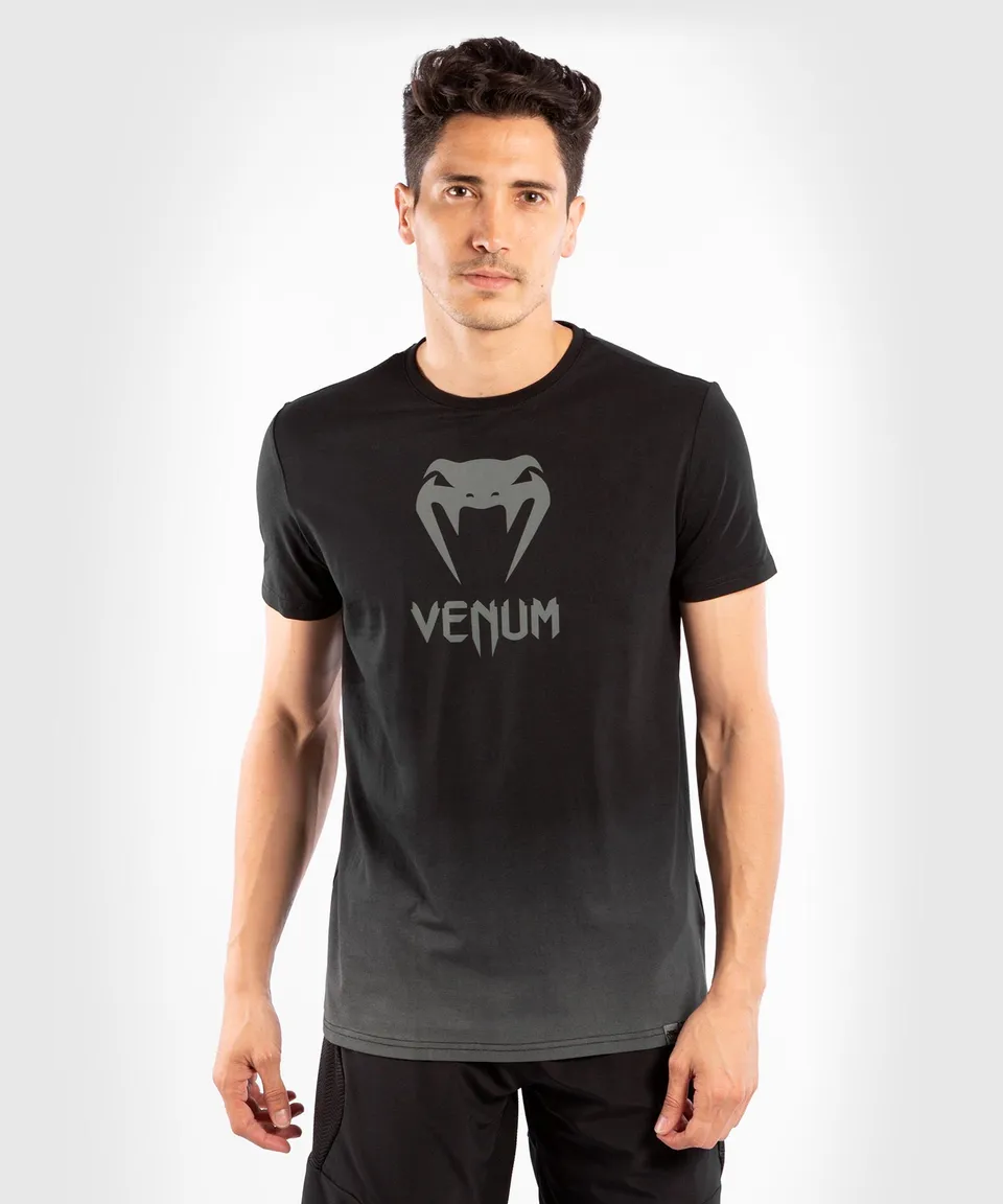 venum-classic-herren-t-shirt-schwarz-dunkelgrau image 1