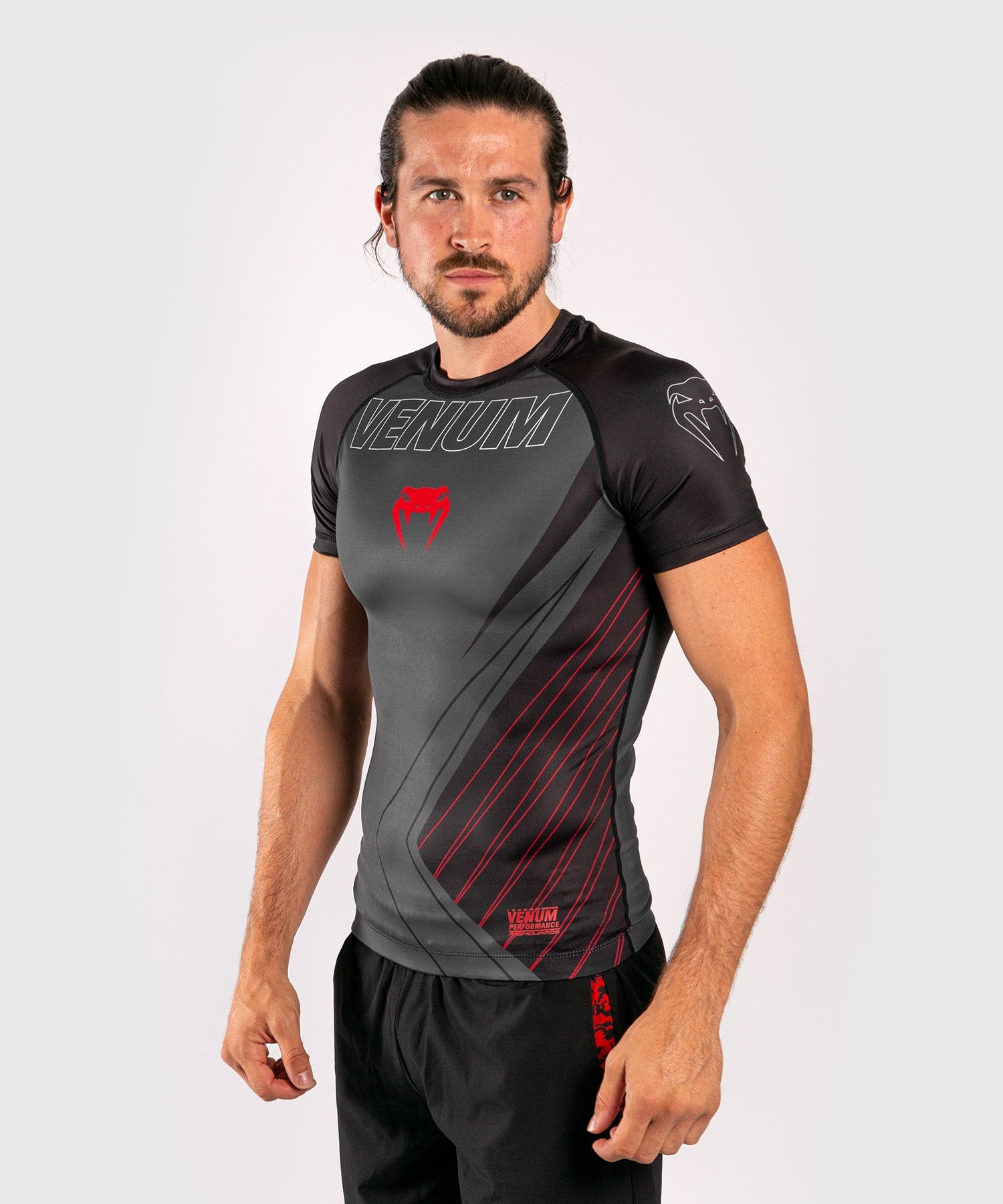 venum-contender-5-0-rashguard-kurzarm-herren-schwarz-rot image 2