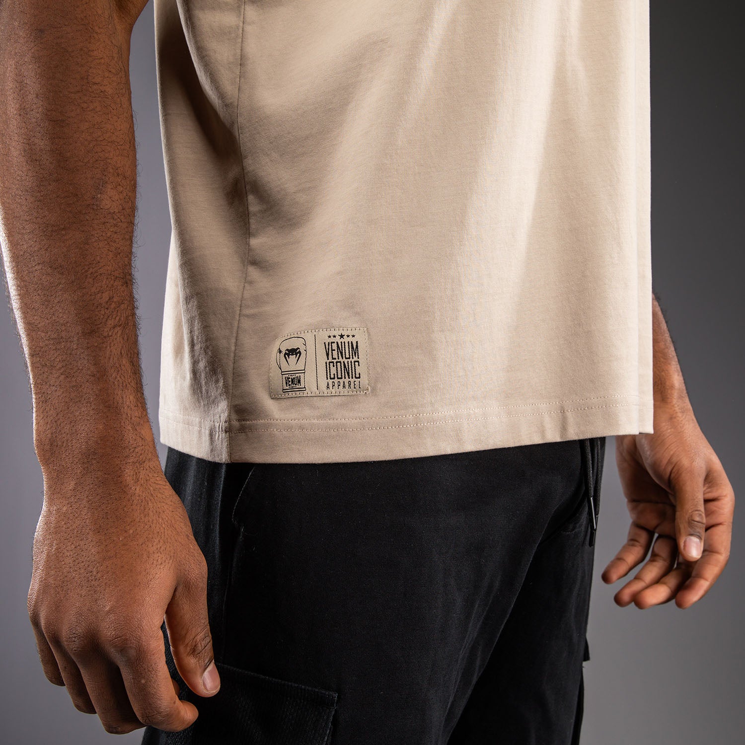 venum-fight-icon-t-shirt-aus-baumwolle-hellbeige image 4