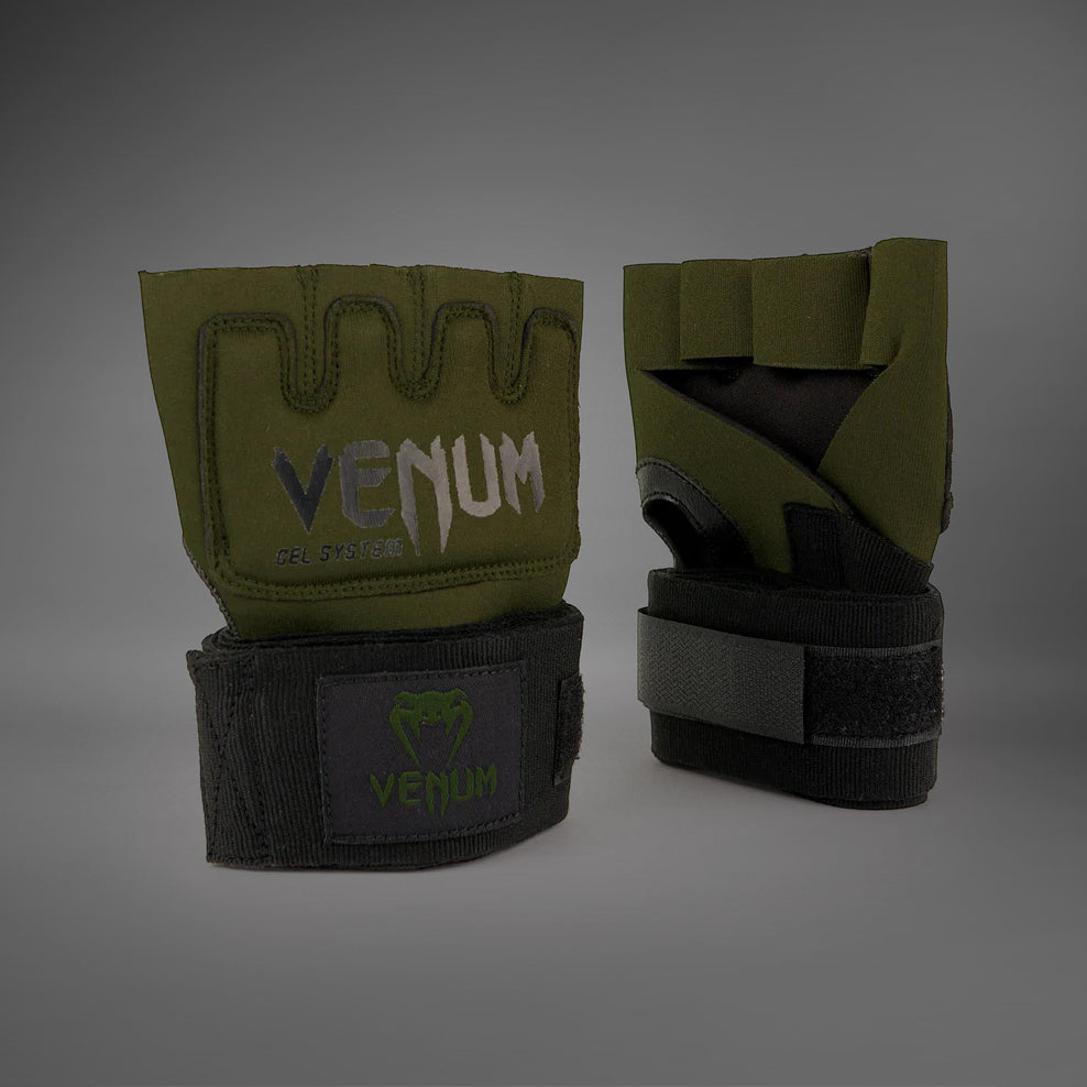venum-kontact-gel-handschuh-wraps-khaki-schwarz image 2