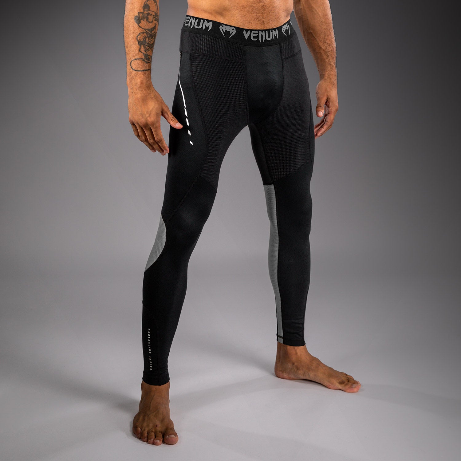 venum-adrenaline-spats-schwarz-silbergrau image 2