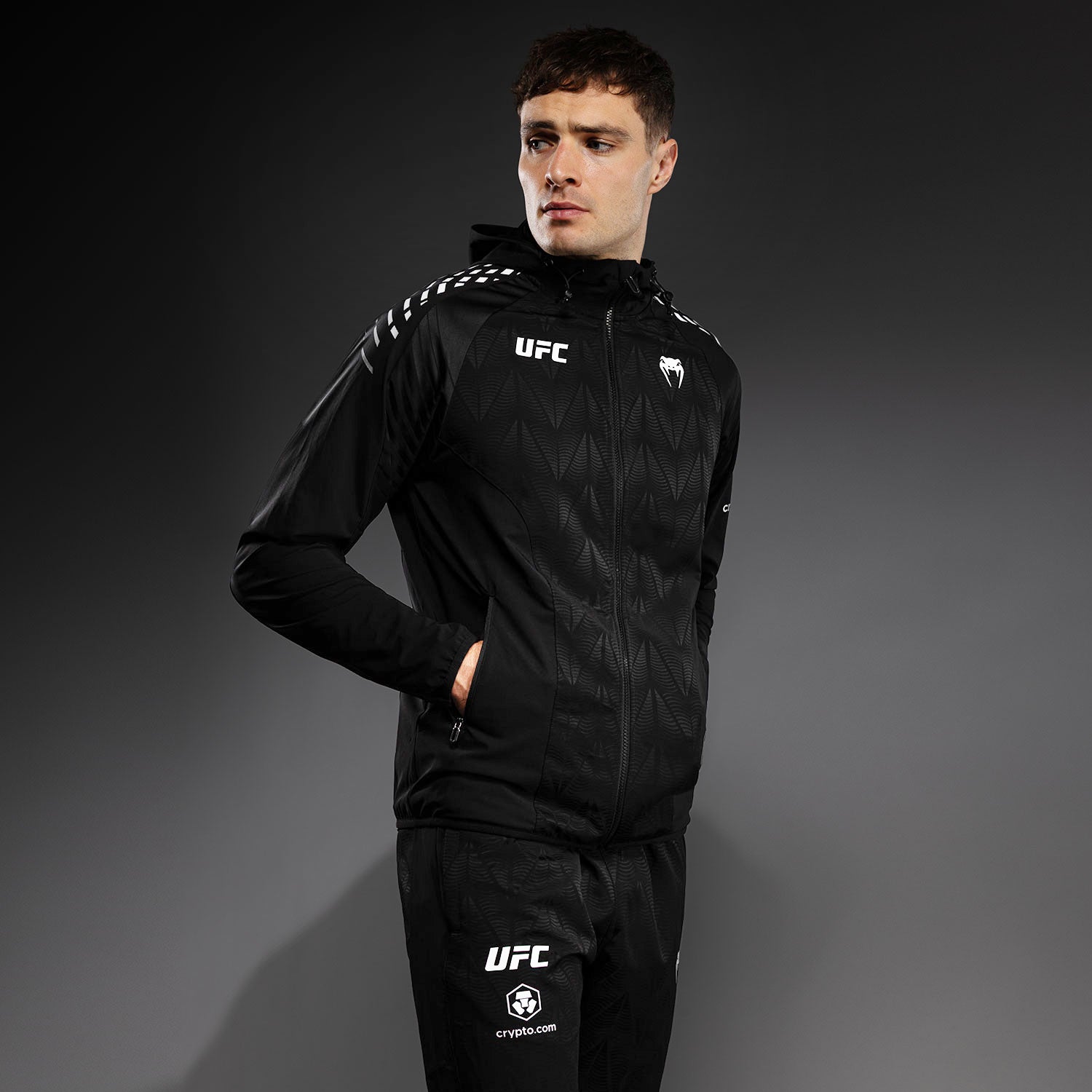 ufc-zenith-by-venum-authentic-fight-night-kapuzenjacke-herren-schwarz image 2