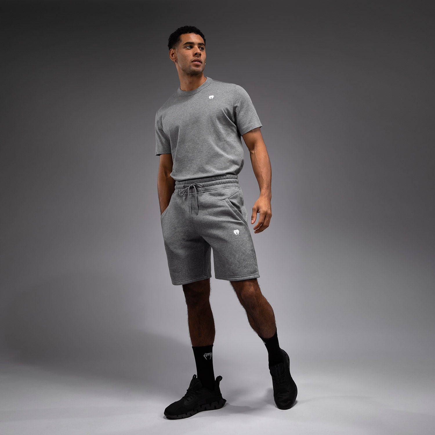 venum-silent-power-baumwollshorts-cloudy-grey image 2