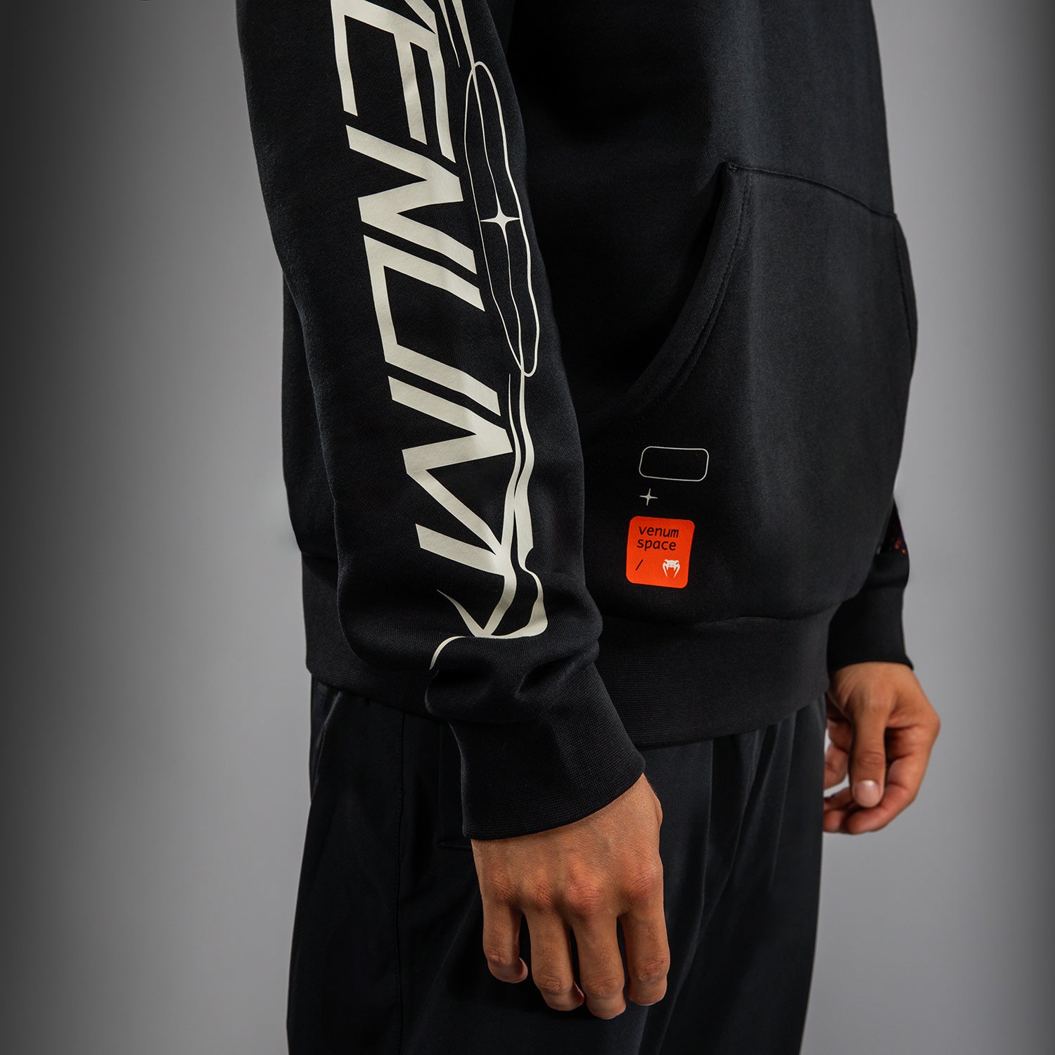 venum-eclipse-hoodie-herren-schwarz-ivory image 8