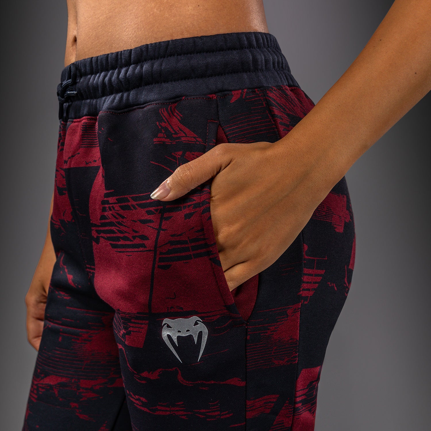 ufc-zenith-by-venum-authentic-fight-week-hose-damen-marineblau-burgunderrot-silb image 5