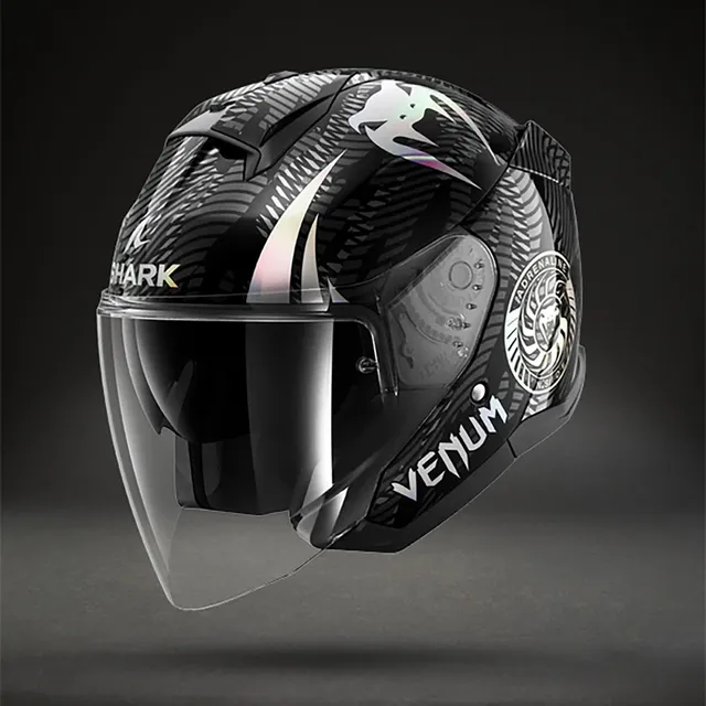 venum-x-shark-skwal-jet-motorradhelm-schwarz-chrom-anthrazit-jethelm image 1