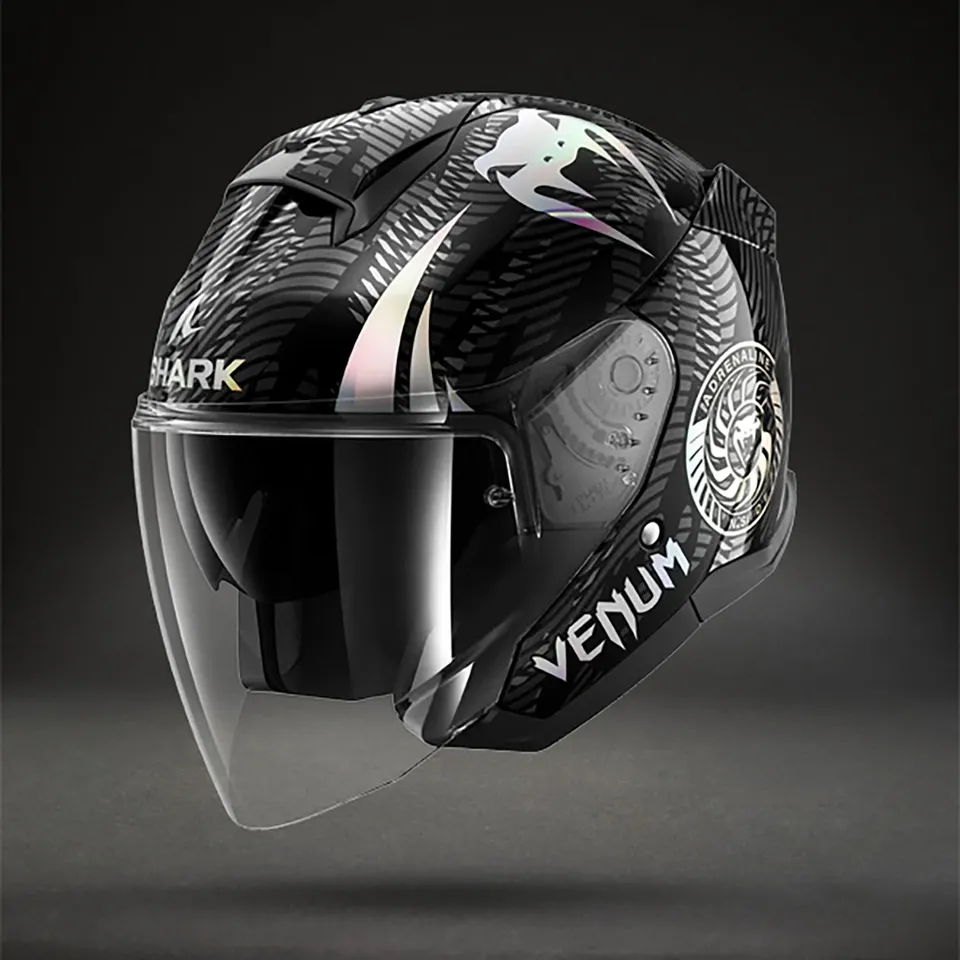 venum-x-shark-skwal-jet-motorradhelm-schwarz-chrom-anthrazit-jethelm image 1