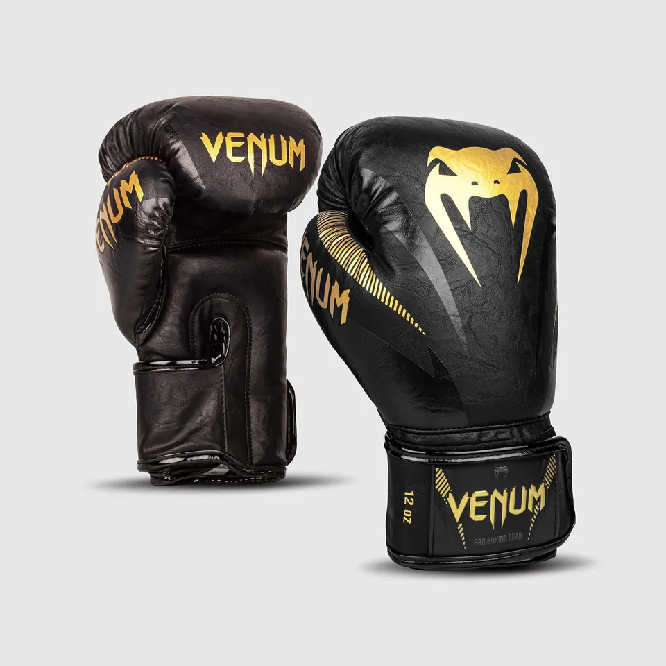 venum-impact-boxhandschuhe-gold-schwarz image 1