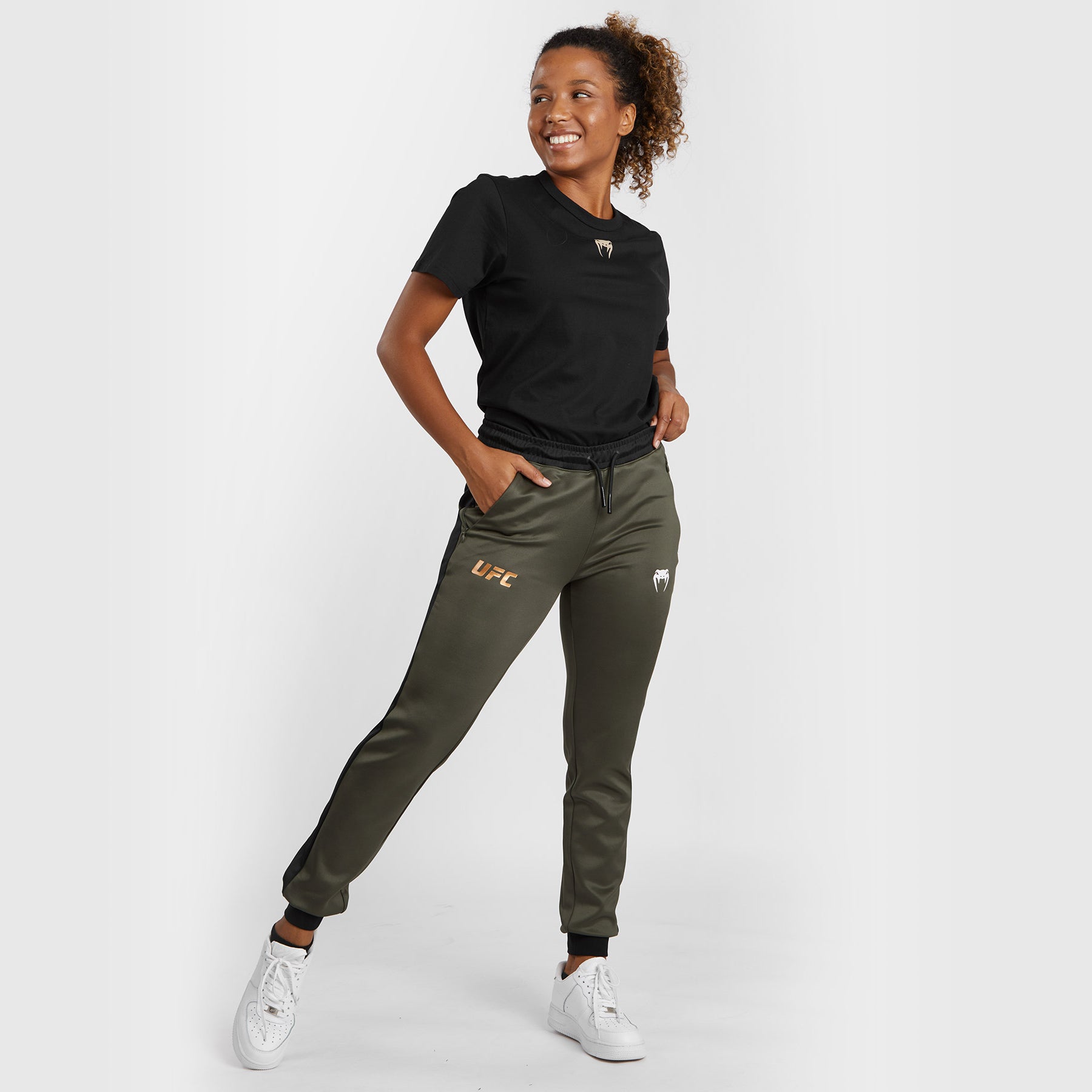 venum-ufc-adrenaline-fight-week-performance-jogginghose-damen-khaki-bronze image 5