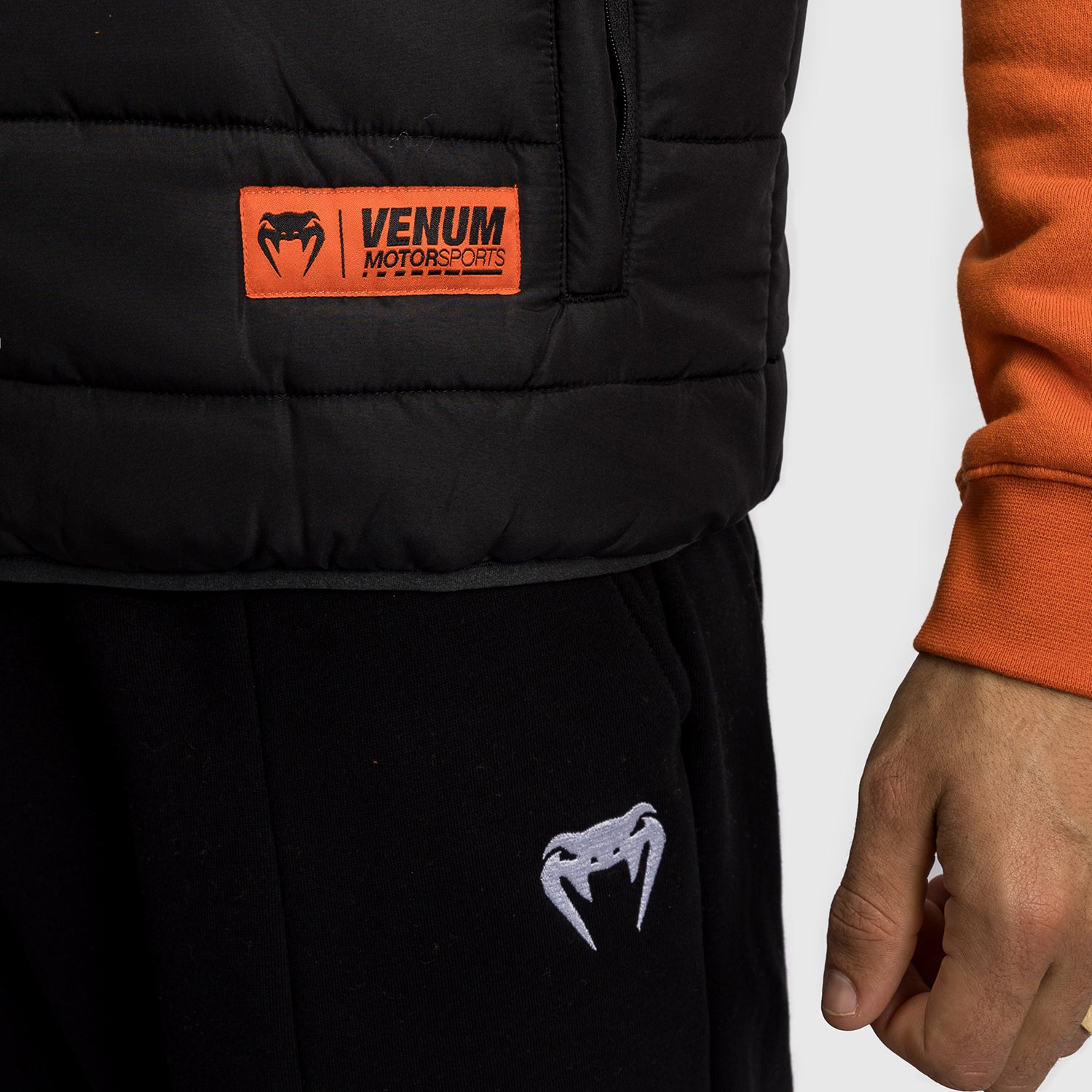 venum-motorsport-daunenjacke-rmellose-steppjacke-tiefschwarz image 6