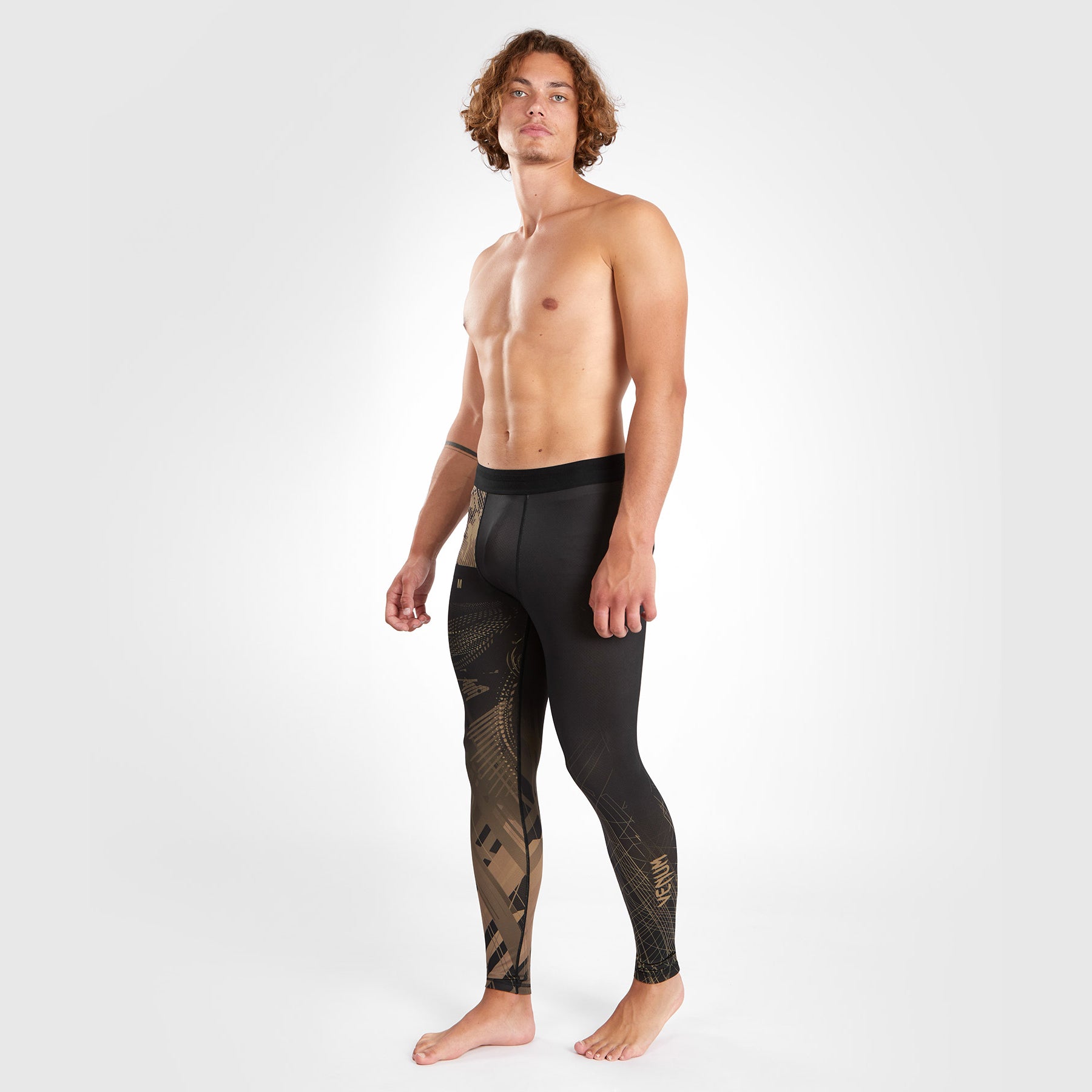 venum-gorilla-jungle-kompressionshose-schwarz-sand image 4
