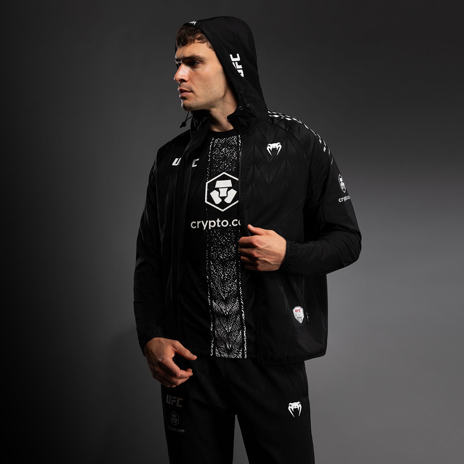 ufc-zenith-by-venum-authentic-fight-night-kapuzenjacke-herren-schwarz image 8