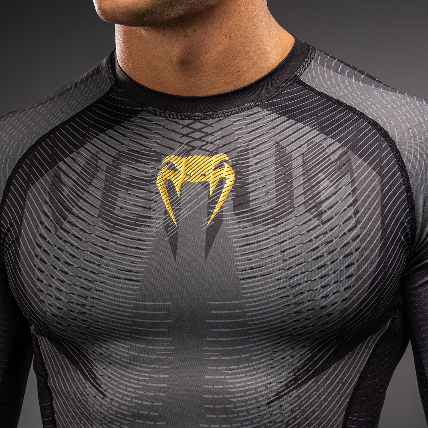 venum-galactic-3-0-langarm-rashguard-f-r-herren-schwarz-gold image 5