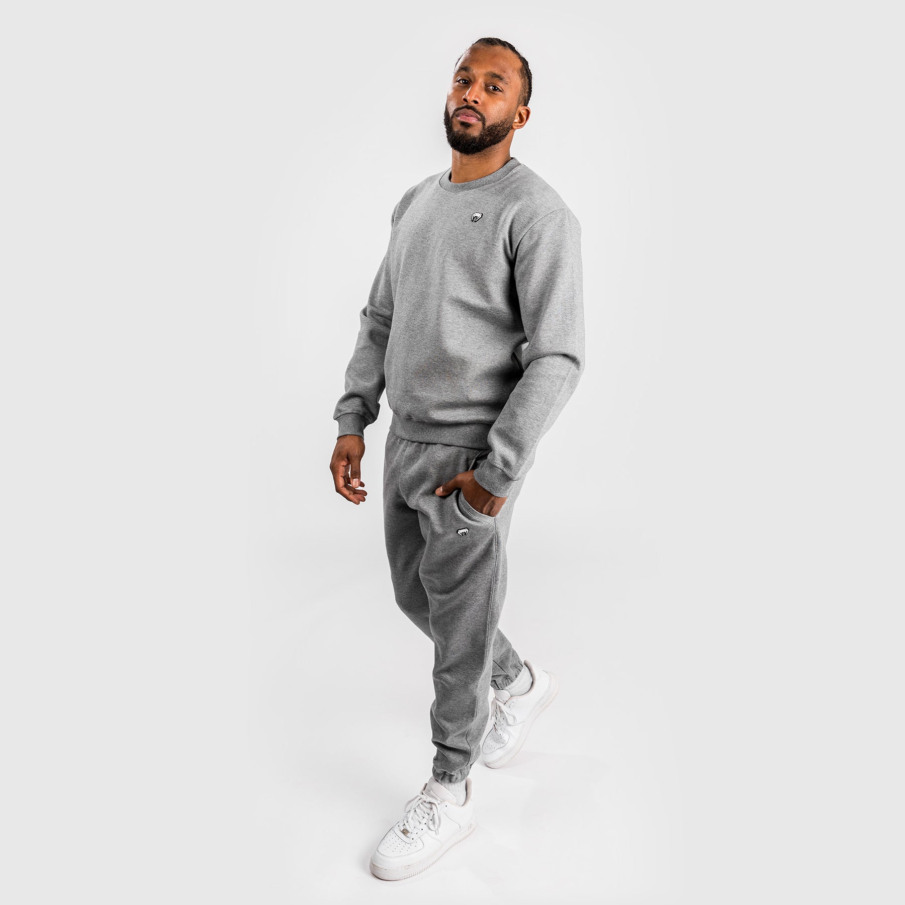 venum-silent-power-lite-sweatshirt-herren-helles-heather-grey image 3