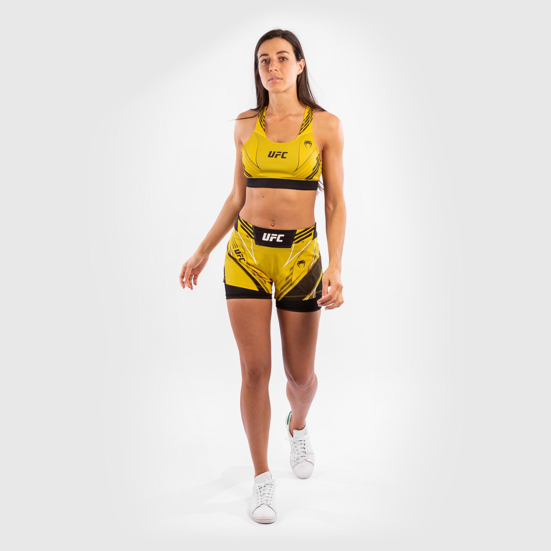 ufc-venum-authentic-fight-night-damen-shorts-short-fit-gelb image 8