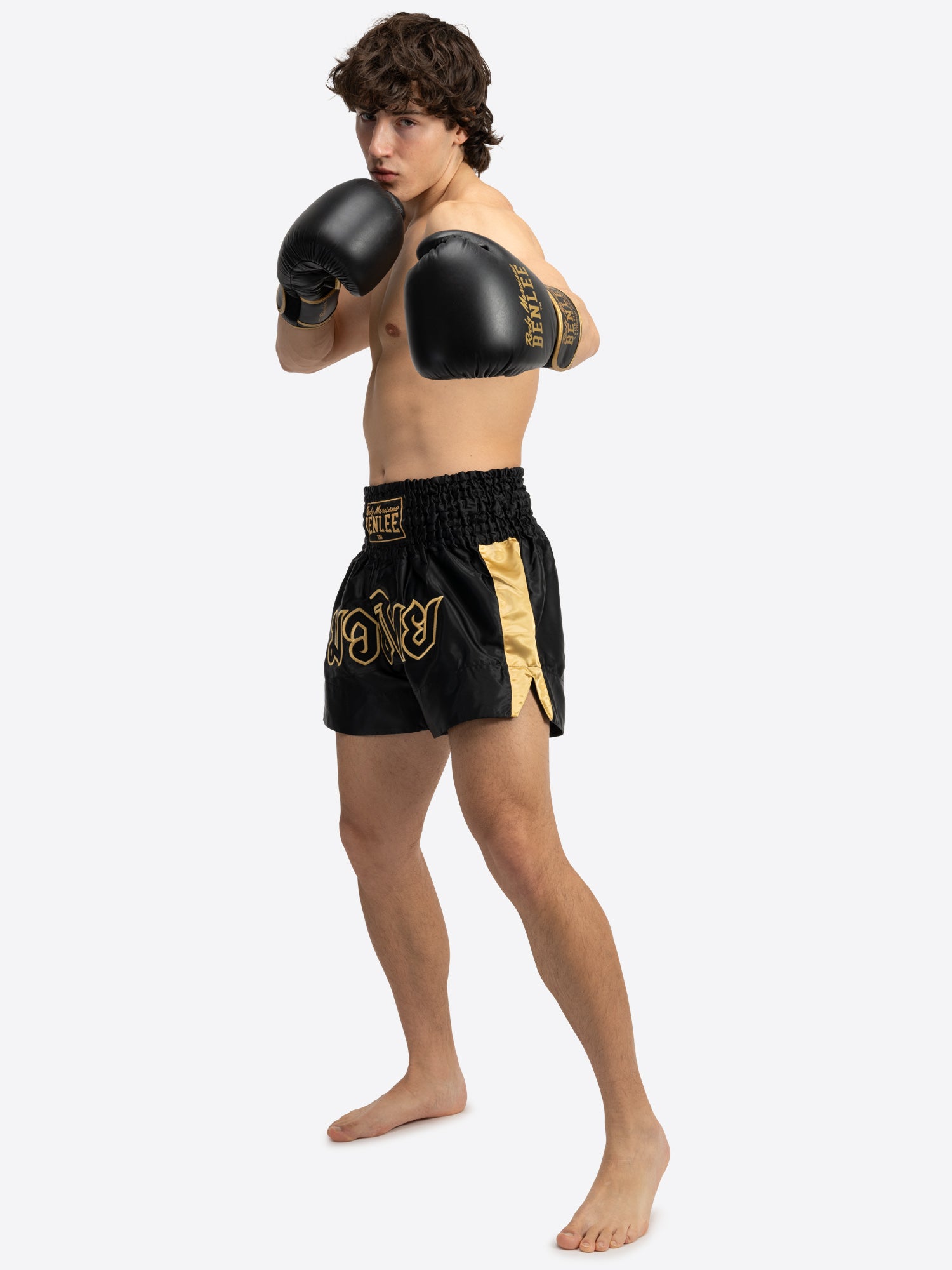 benlee-goldy-thaiboxhose-satin-muay-thai-shorts-f-r-training-wettkampf image 3