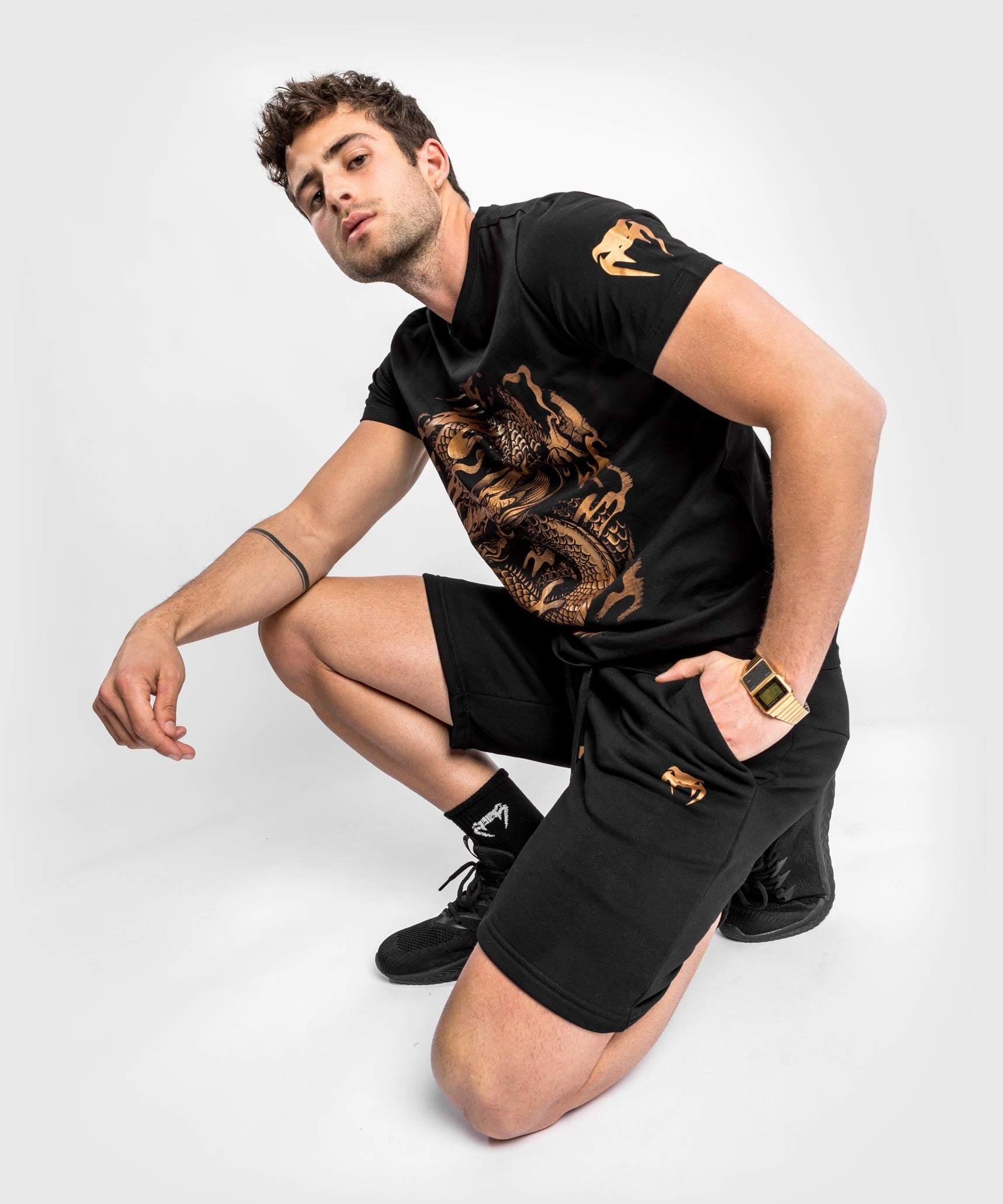 venum-dragon-s-flight-t-shirt-herren-schwarz-bronze image 5