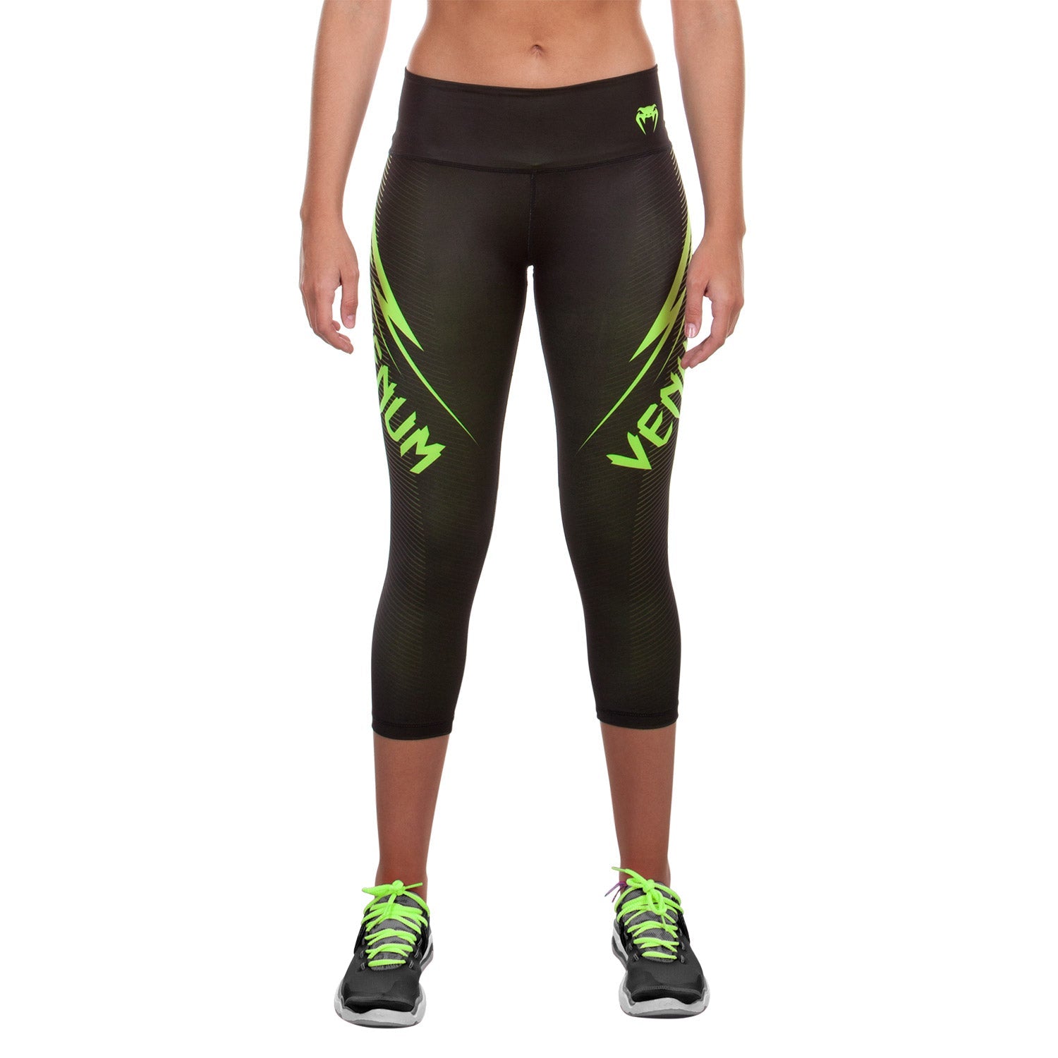 venum-razor-leggings-schwarz-gelb image 2