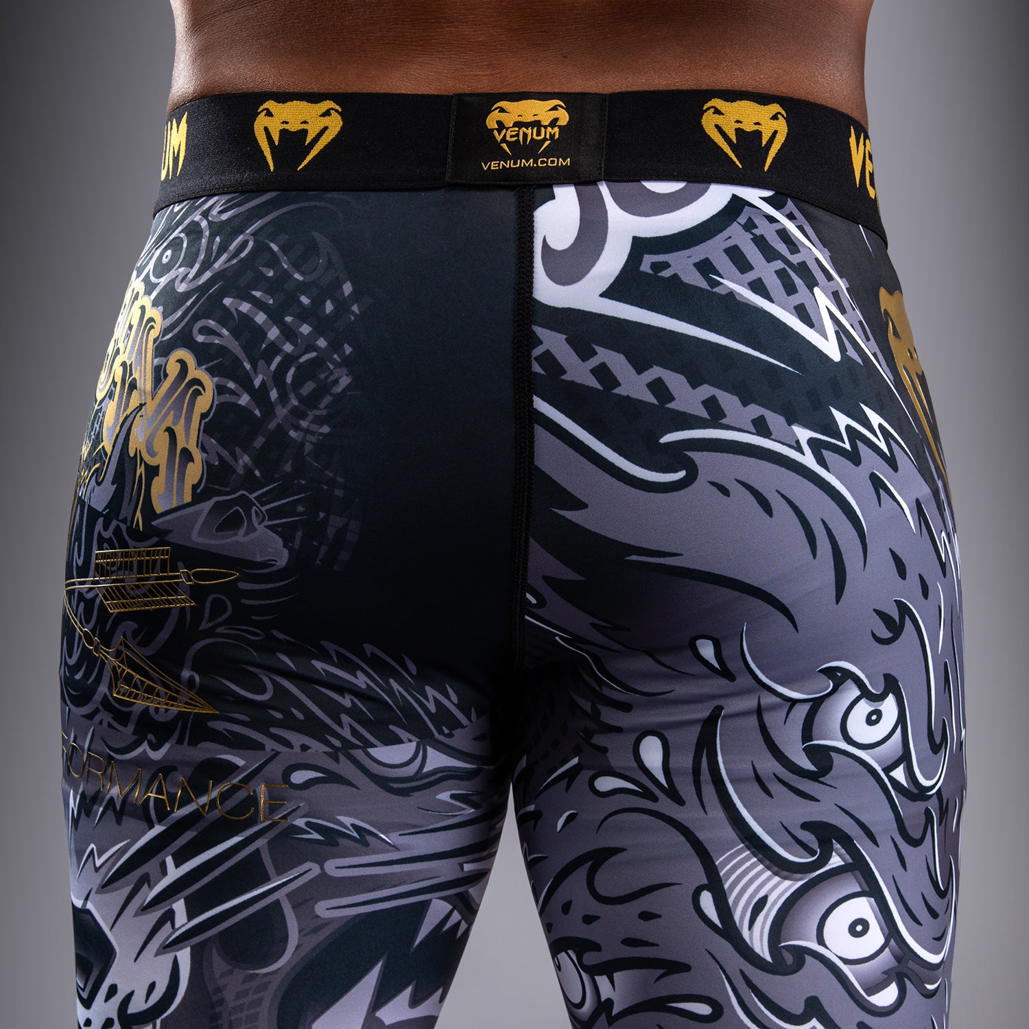 venum-wolf-atak-spats-schwarz-grau image 8