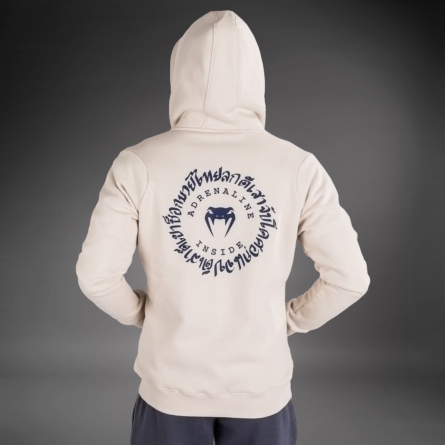 venum-strikeland-full-zip-hoodie-herren-greige image 2