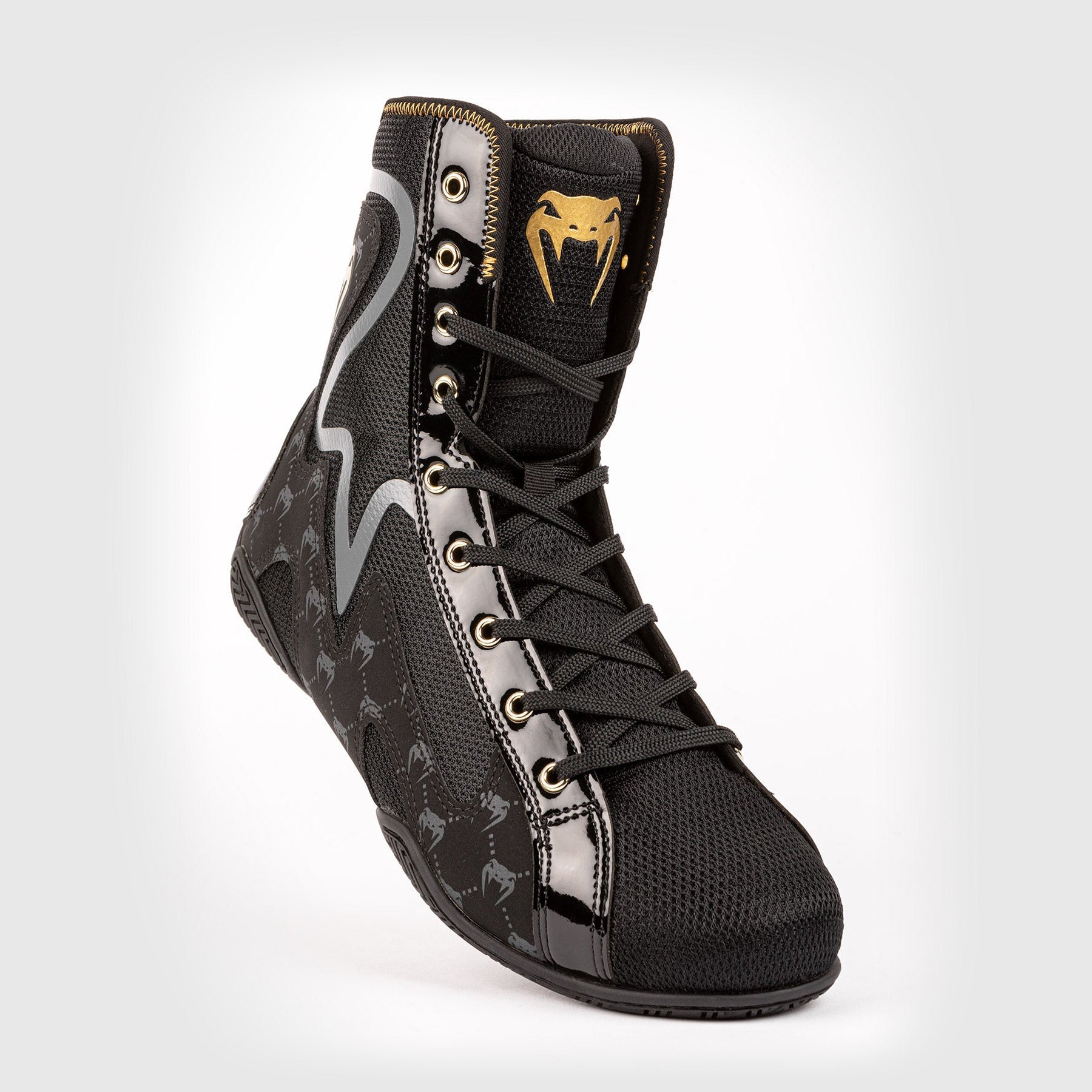 venum-elite-evo-monogram-boxschuhe-schwarz image 1