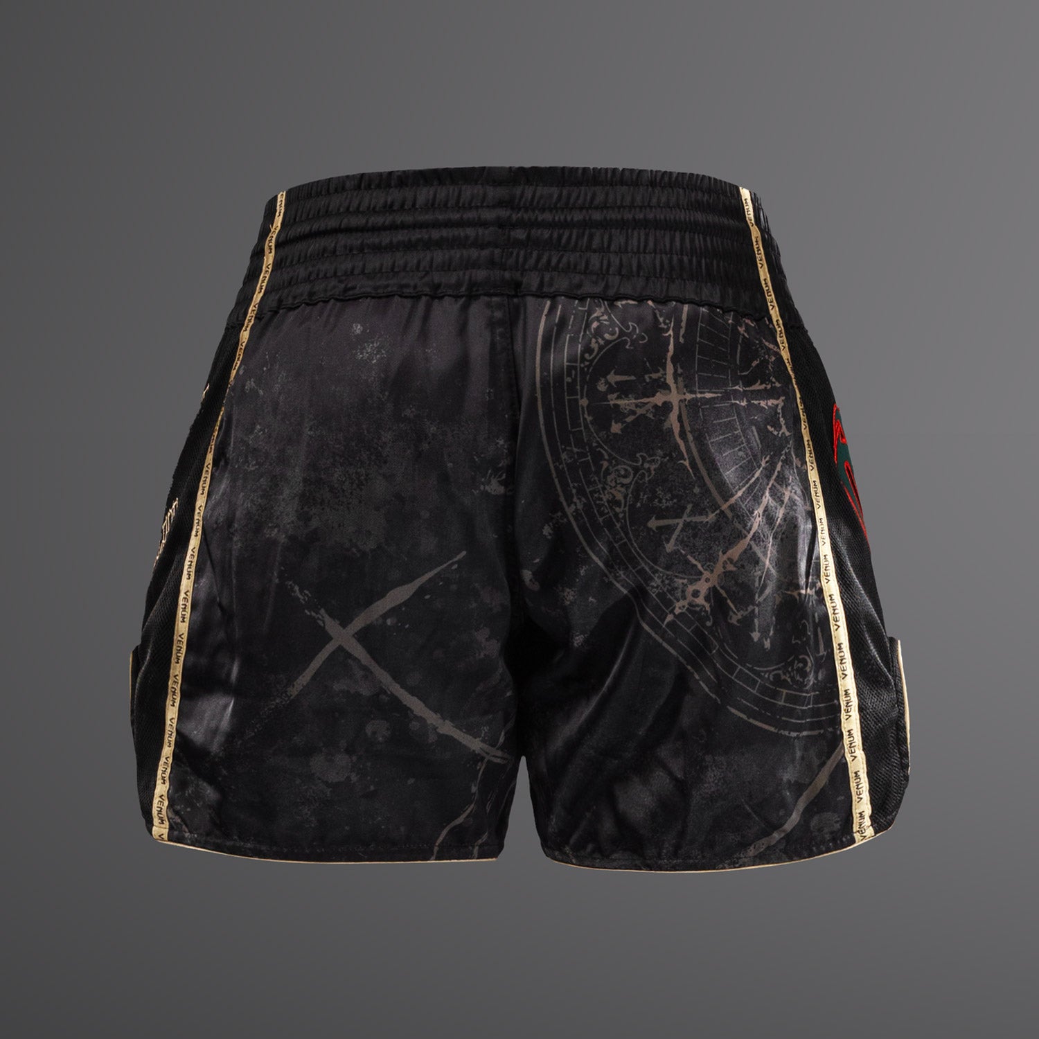venum-santa-muerte-5-0-muay-thai-shorts-tiefes-schwarz-gold image 3