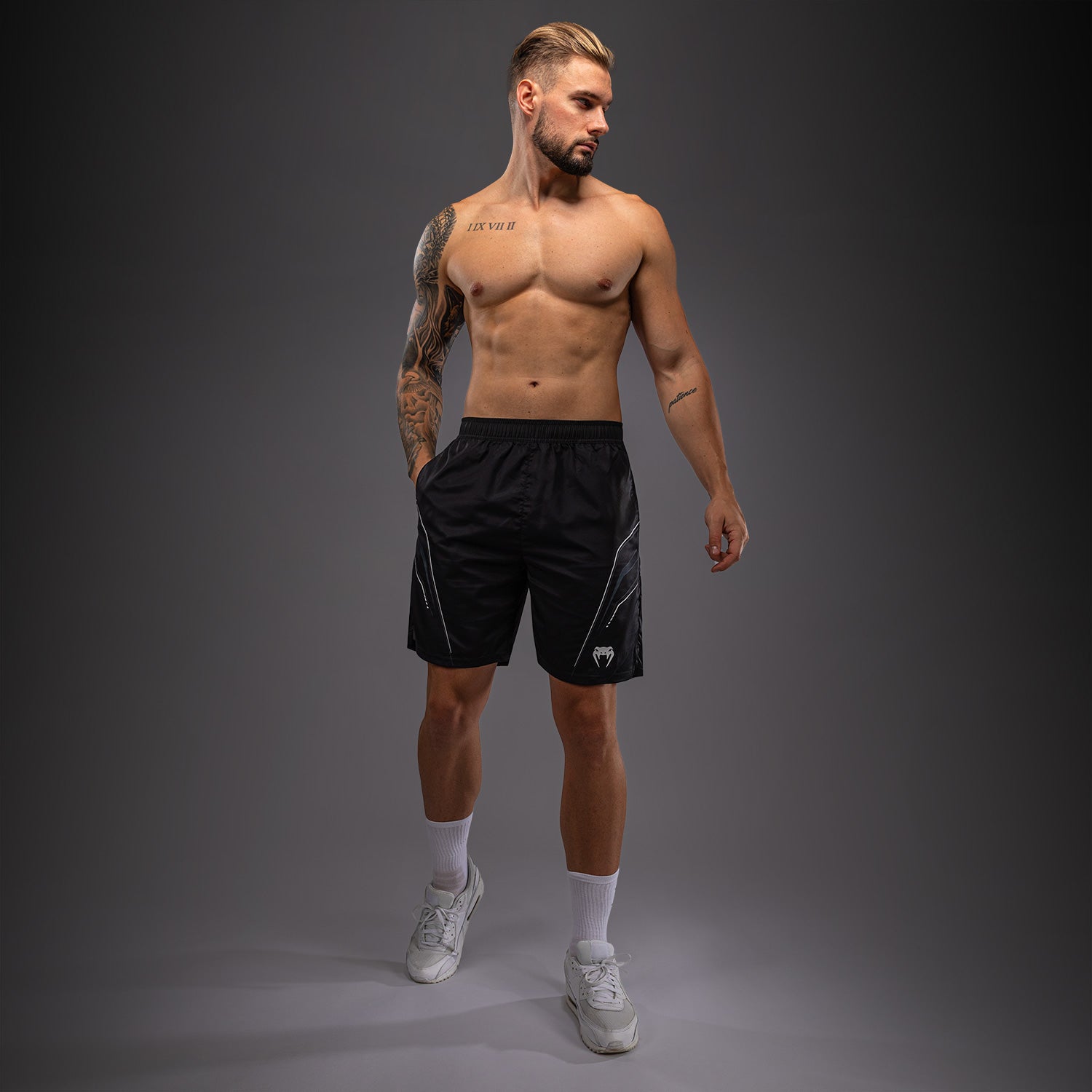 venum-streamline-trainingsshorts-herren-schwarz-wei image 2