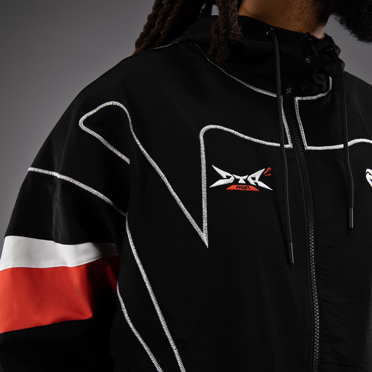 venum-x-dtr-fight-attack-90-trainingsanzugjacke-schwarz-orange image 5