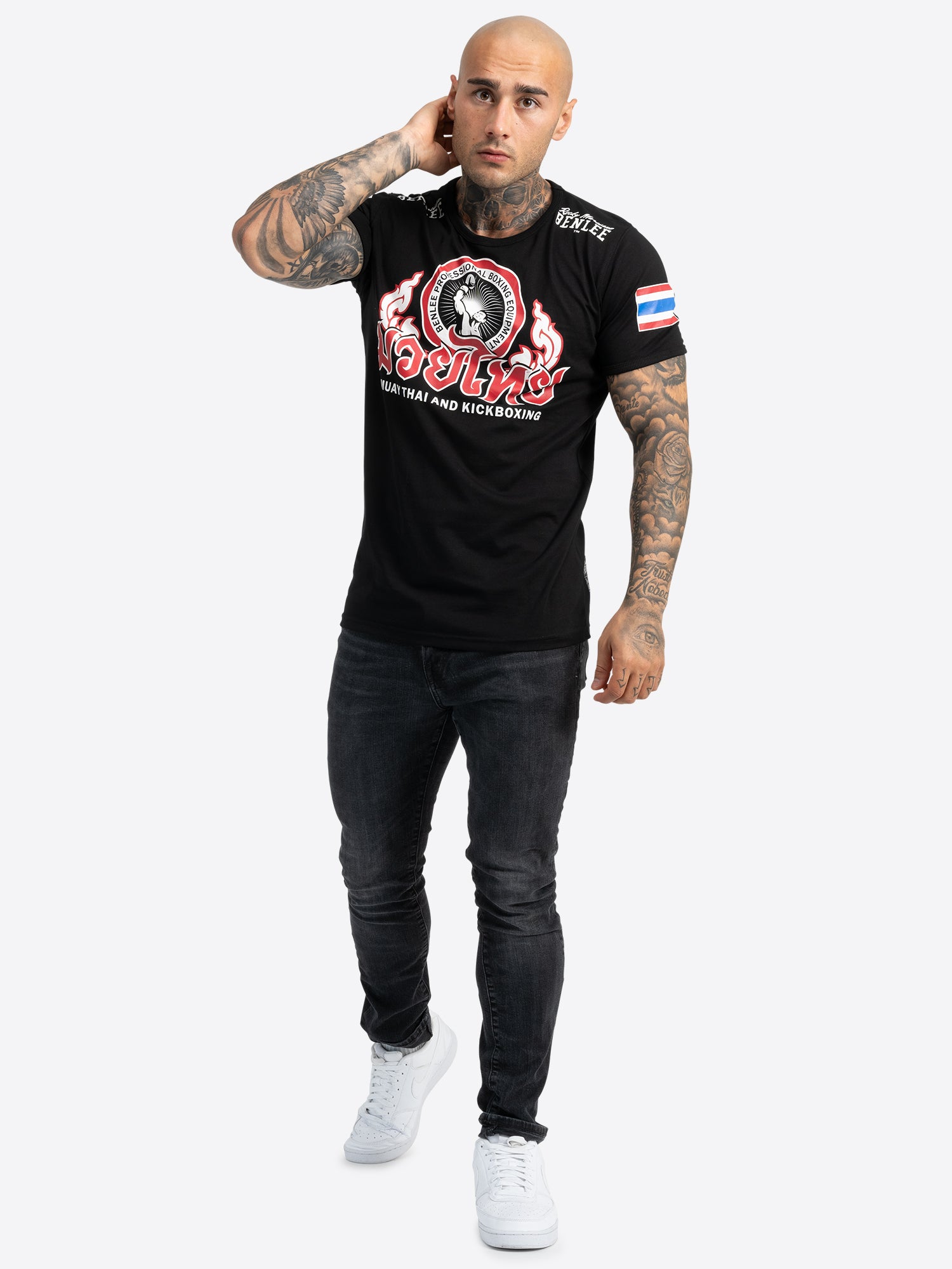 benlee-thailand-herren-t-shirt-thai-print-aus-baumwolle-slim-fit image 3