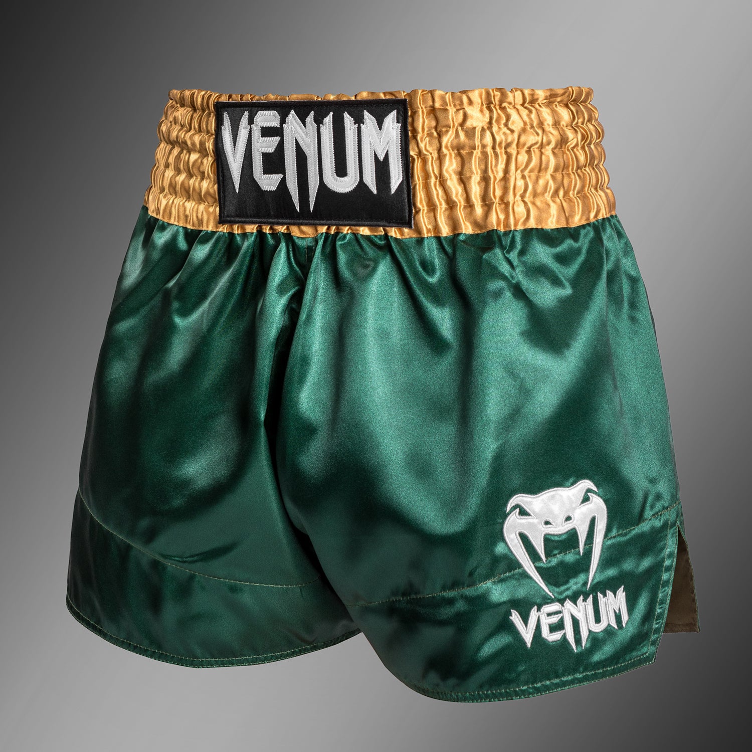 venum-classic-muay-thai-shorts-gr-n-gold-wei image 2