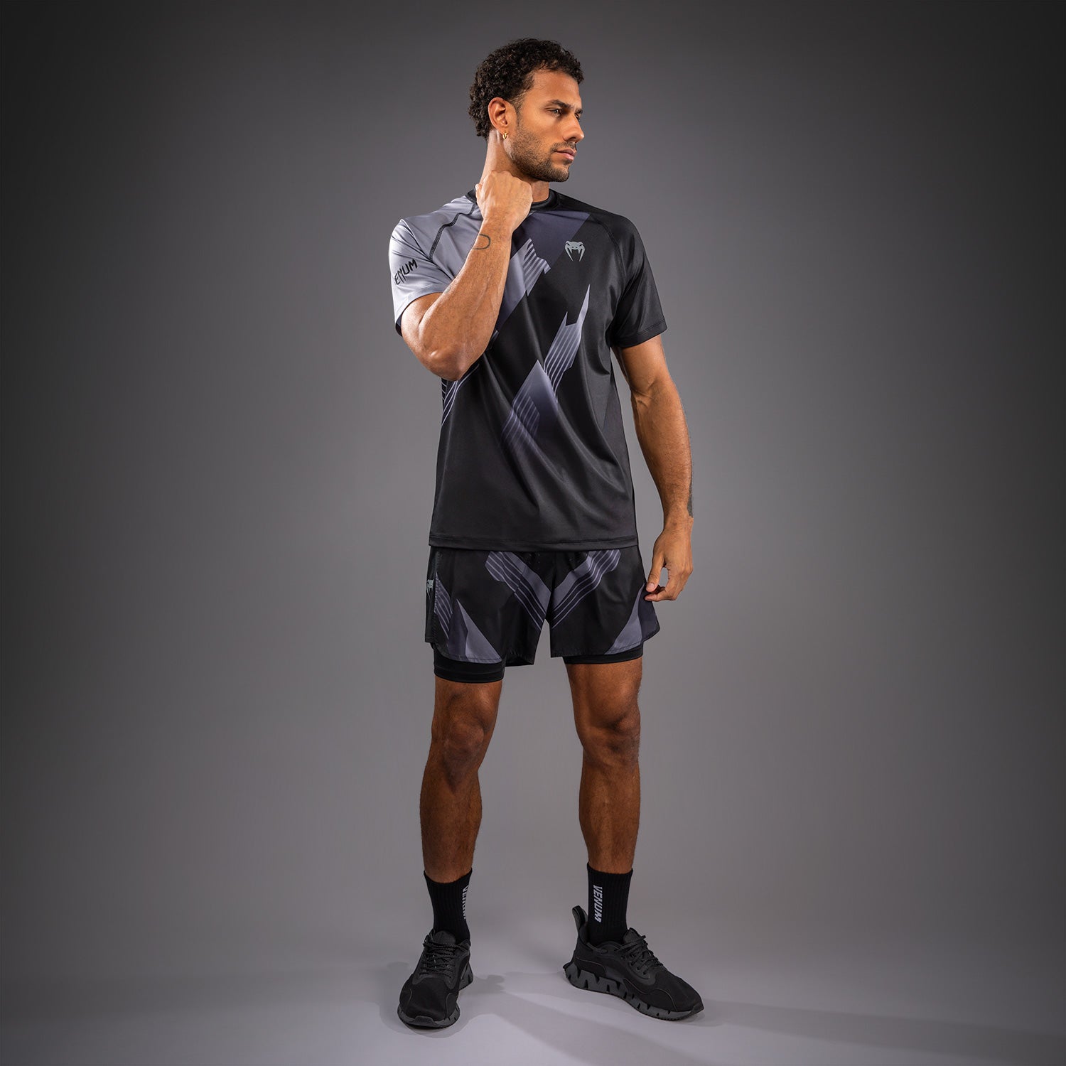 venum-no-gi-6-0-dry-tech-t-shirt-schwarz-grau image 2