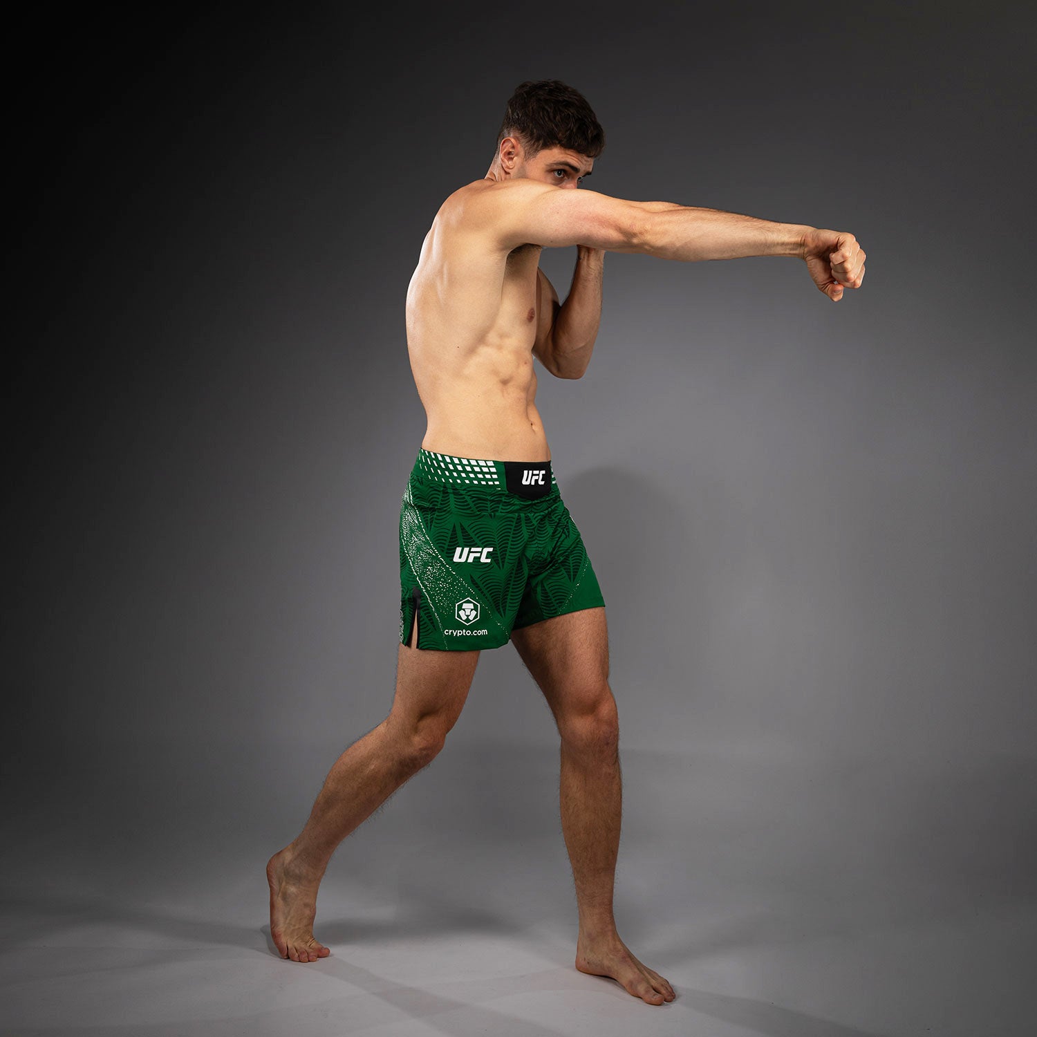 ufc-zenith-by-venum-authentic-fight-night-fight-short-short-fit-herren-gr-n image 8