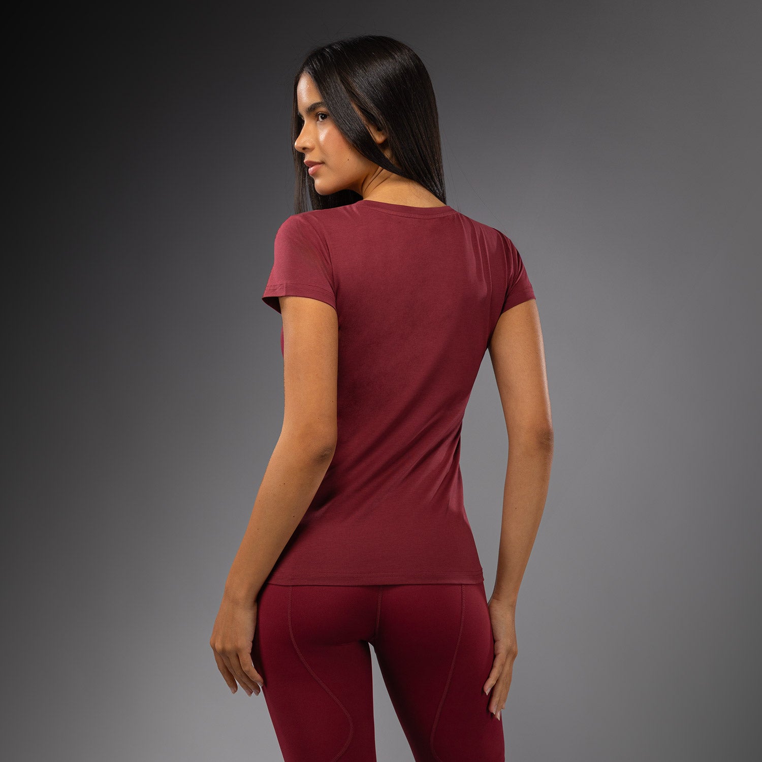 venum-adrenaline-damen-t-shirt-burgunder-rosa image 3