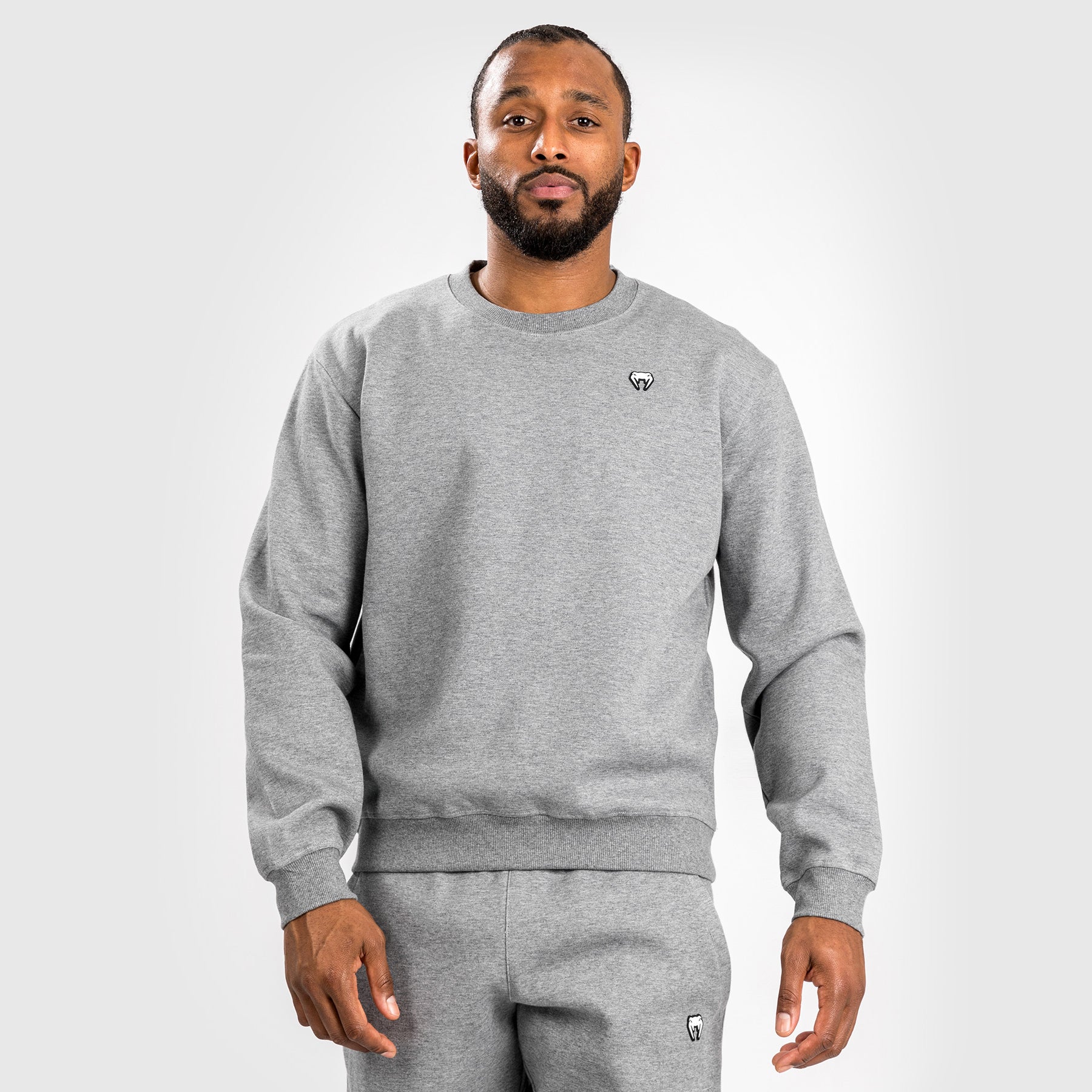 venum-silent-power-lite-sweatshirt-herren-helles-heather-grey image 2