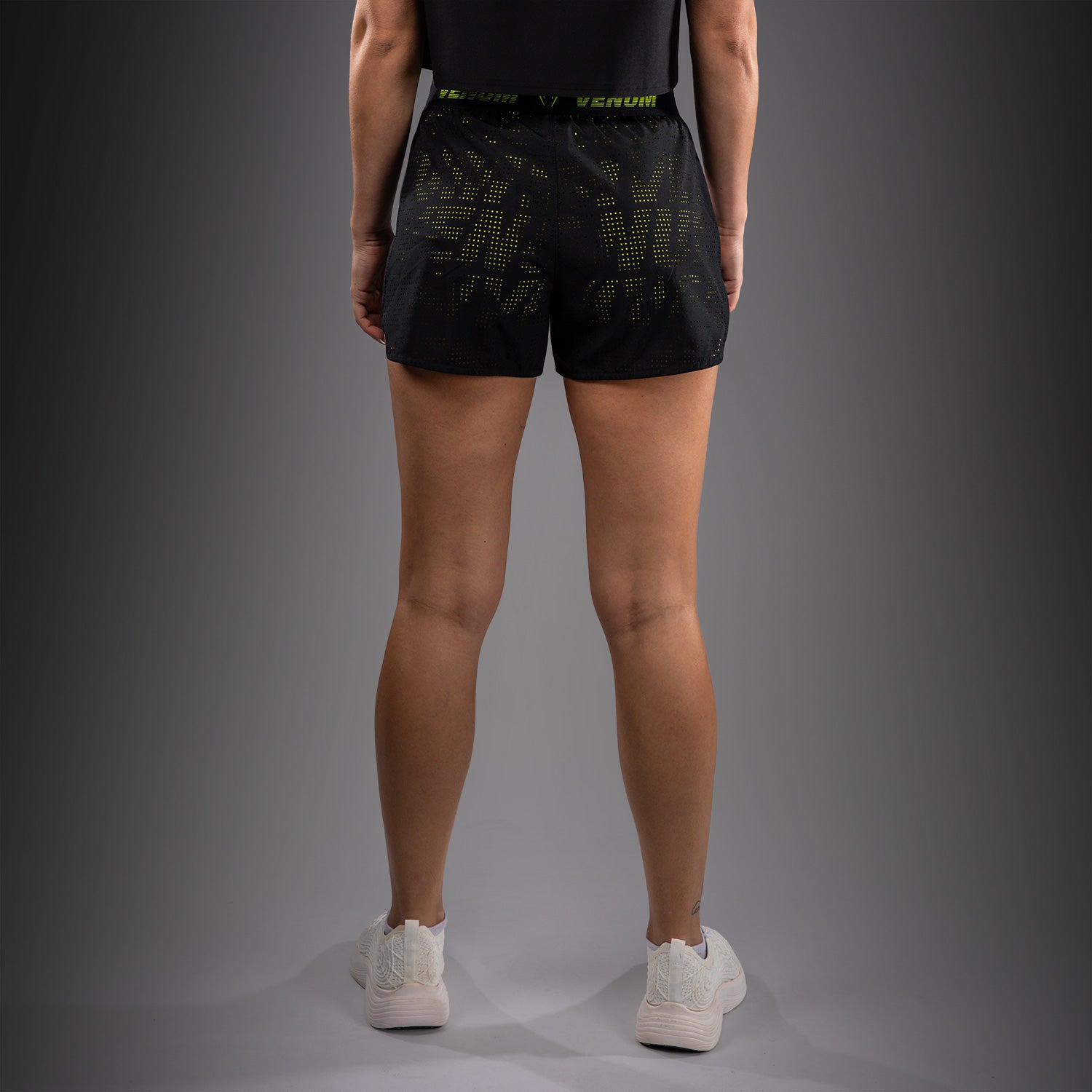 venum-lazer-trainingsshorts-f-r-damen-schwarz-gelb image 2