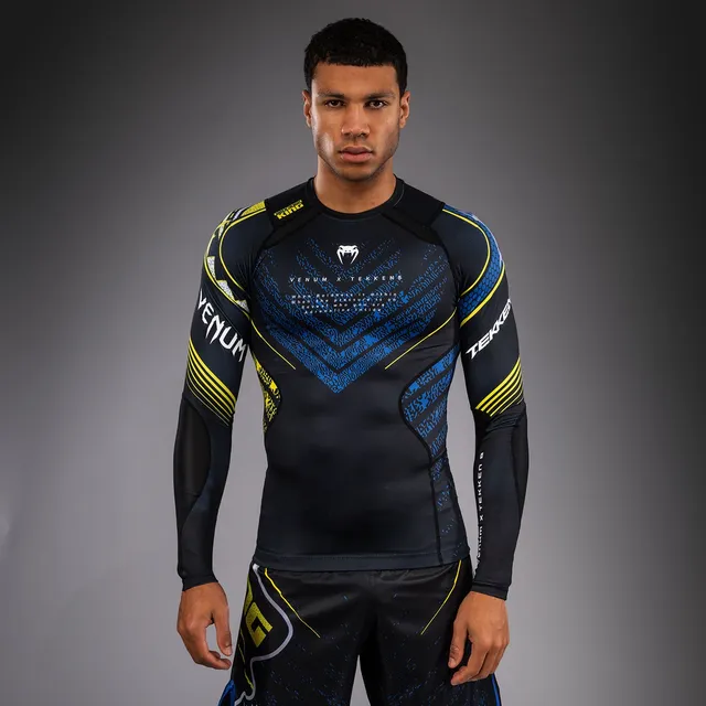 venum-x-tekken-8-langarm-rashguard-king-herren-schwarz-gelb image 1