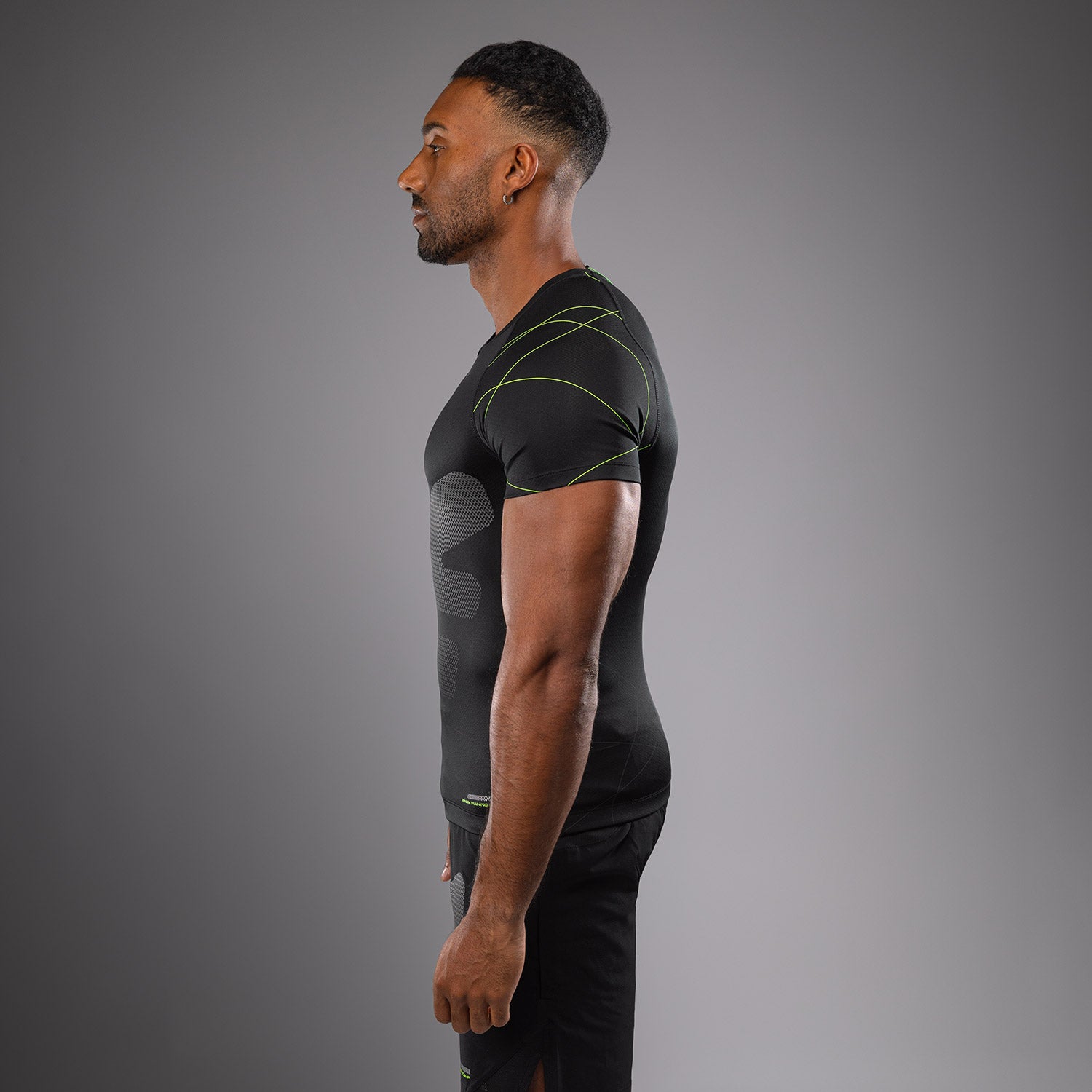 venum-training-camp-4-0-rashguard-kurzarm-herren-schwarz-neongr-n image 2