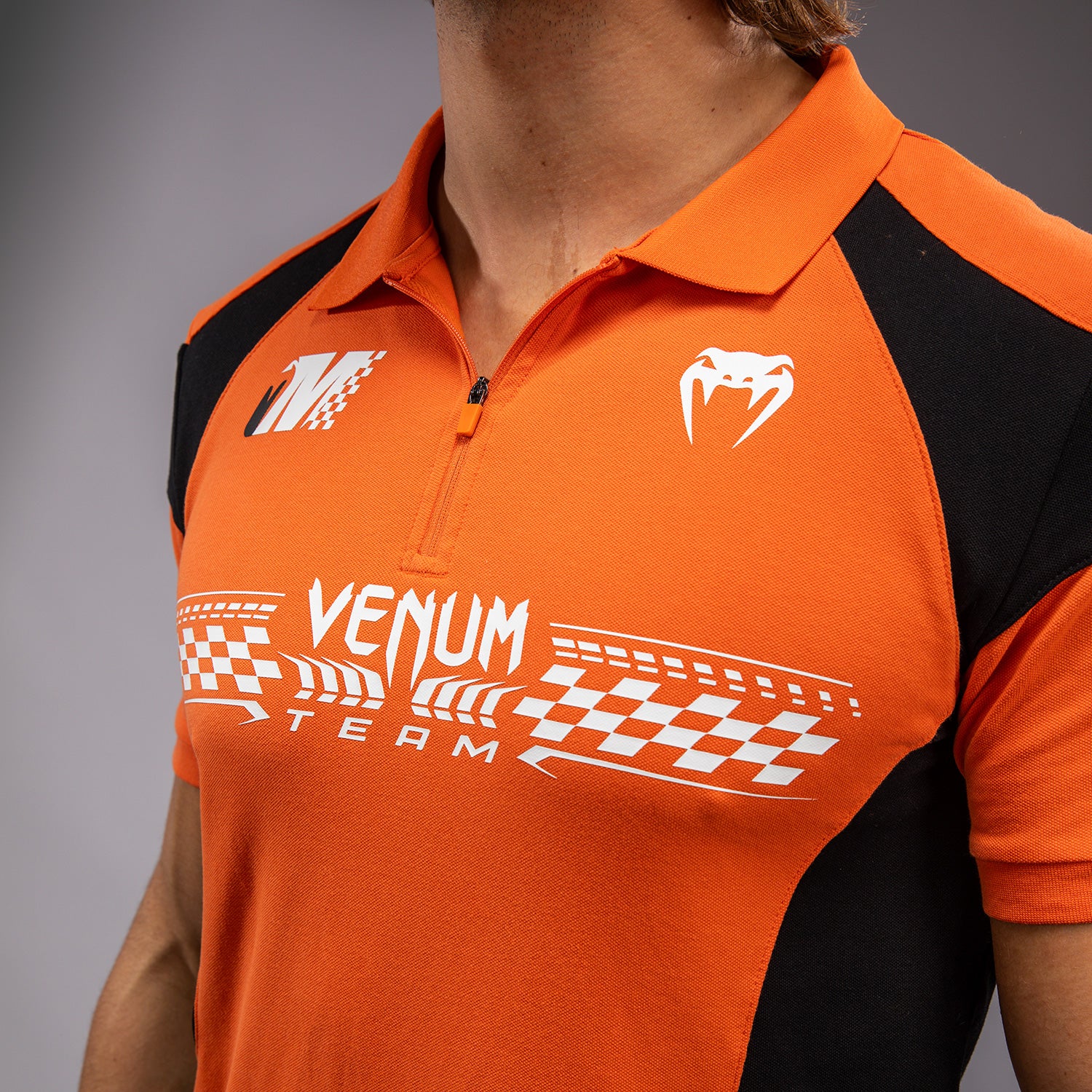 venum-motorsport-baumwollpolo-mandarine-orange image 5