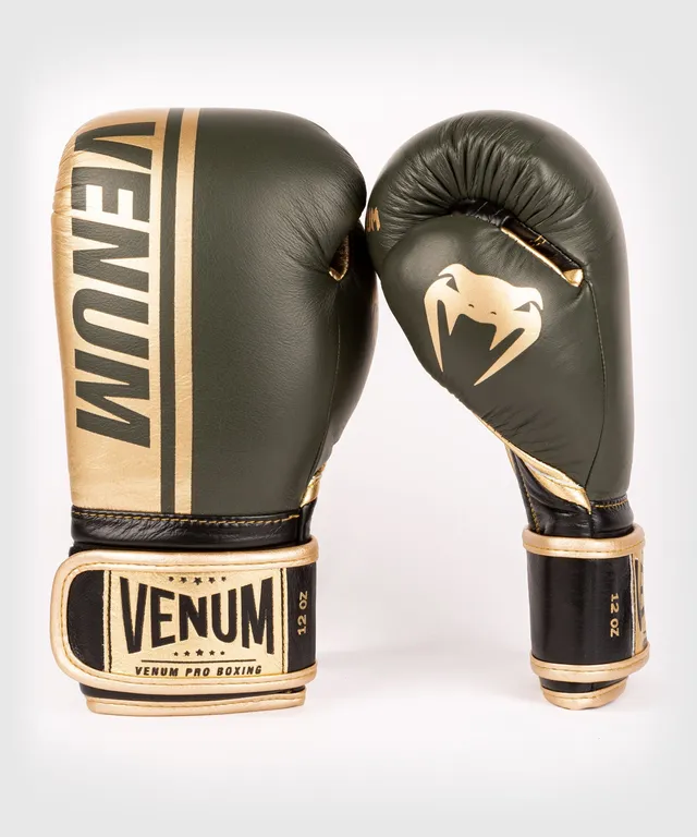 venum-shield-professionelle-boxhandschuhe-klett-khaki-gold image 1