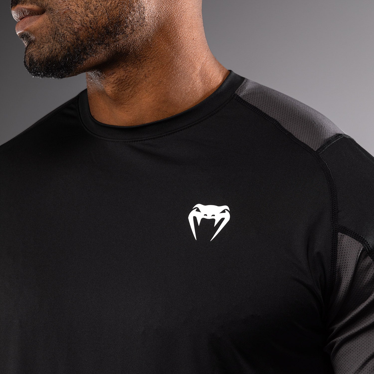 venum-rapid-dry-tech-t-shirt-schwarz-sturmgrau image 5