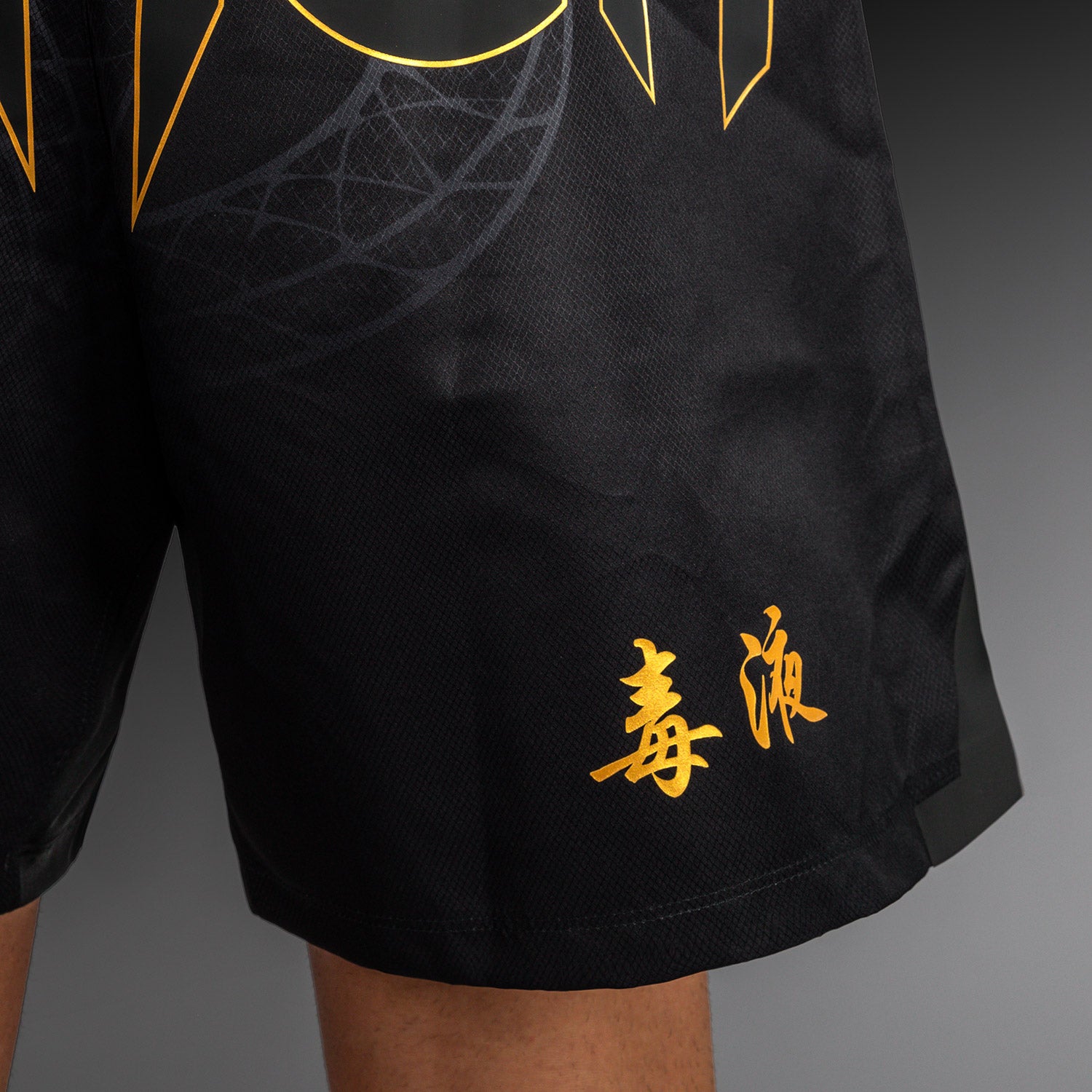 venum-serpenti-fight-shorts-herren-schwarz-silber-gold image 5