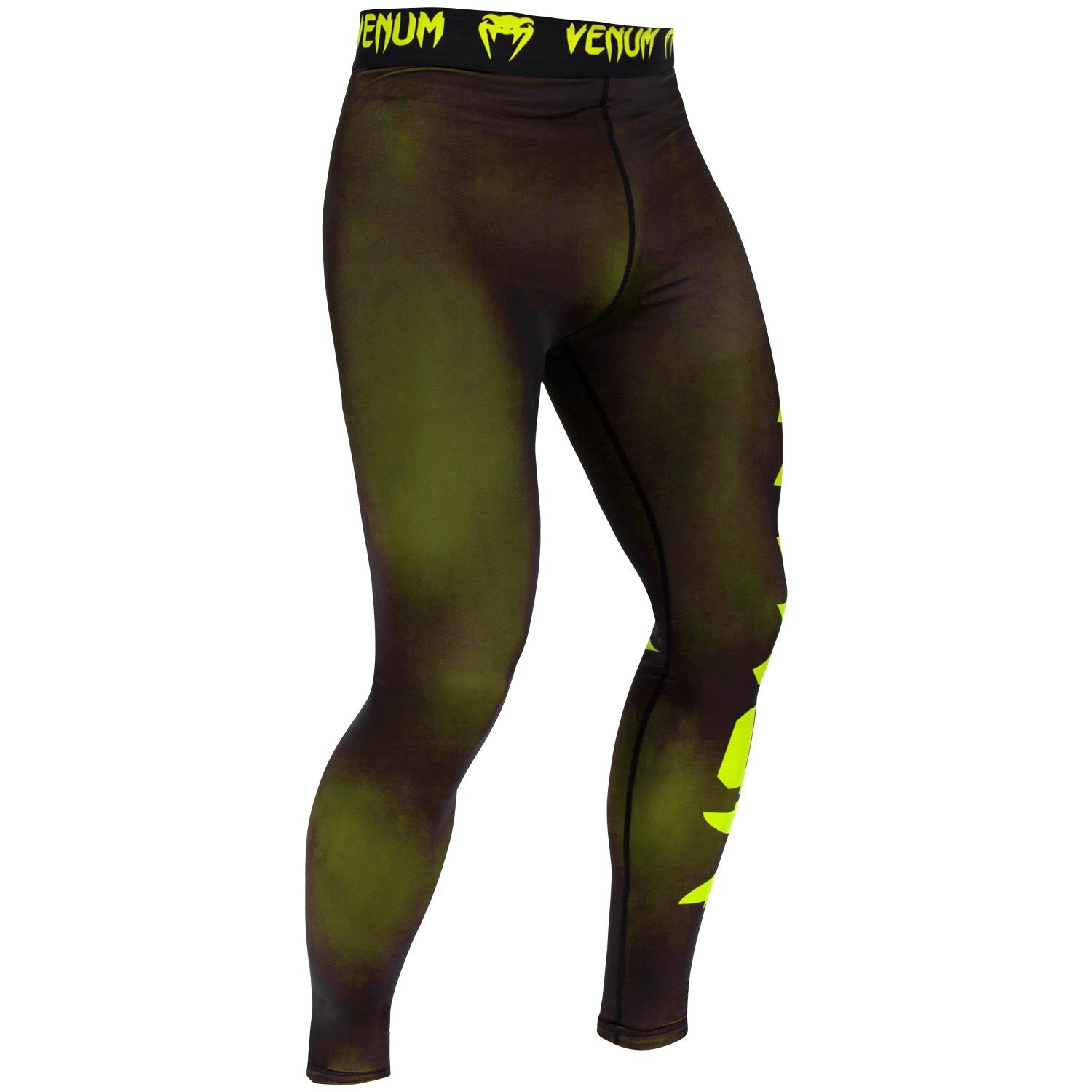 venum-giant-spats-kompressionhose-schwarz-neongelb image 5