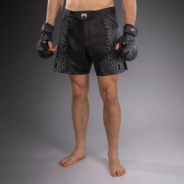 venum-midnight-fury-fightshorts-schwarz-grau-silber image 1