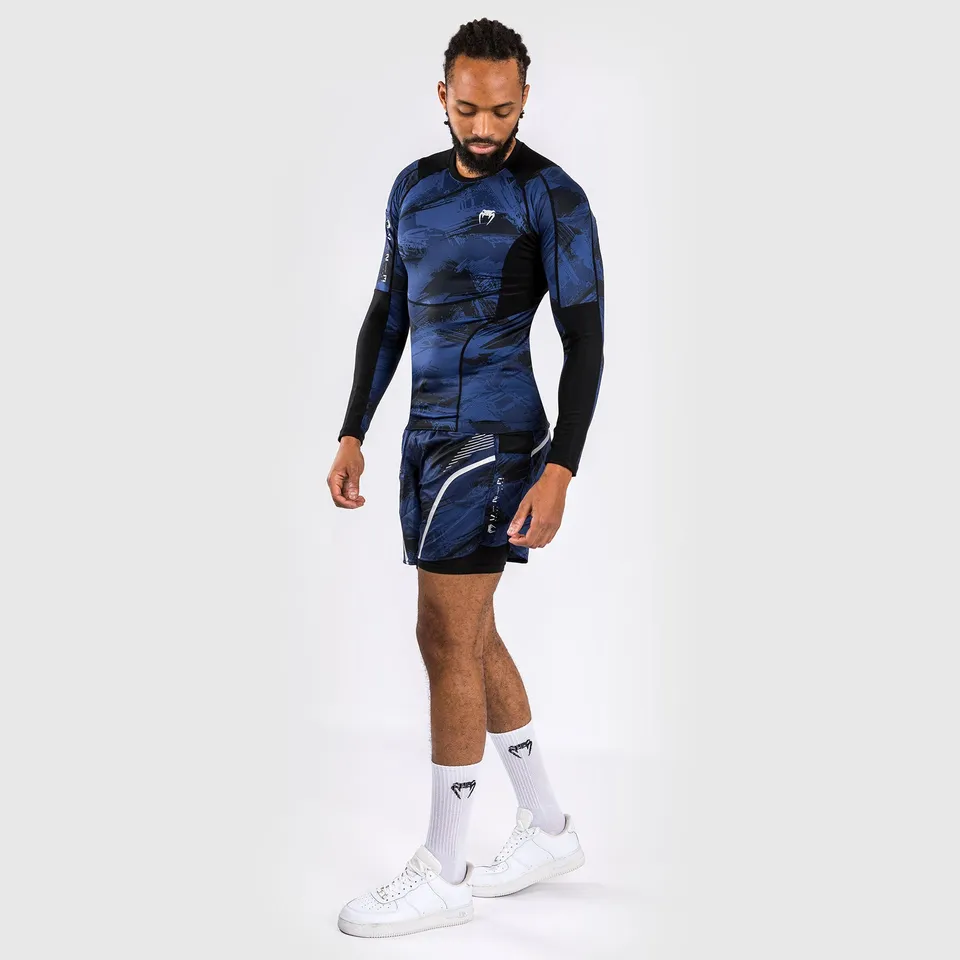 venum-electron-3-0-rashguard-langarm-herren-marineblau image 1