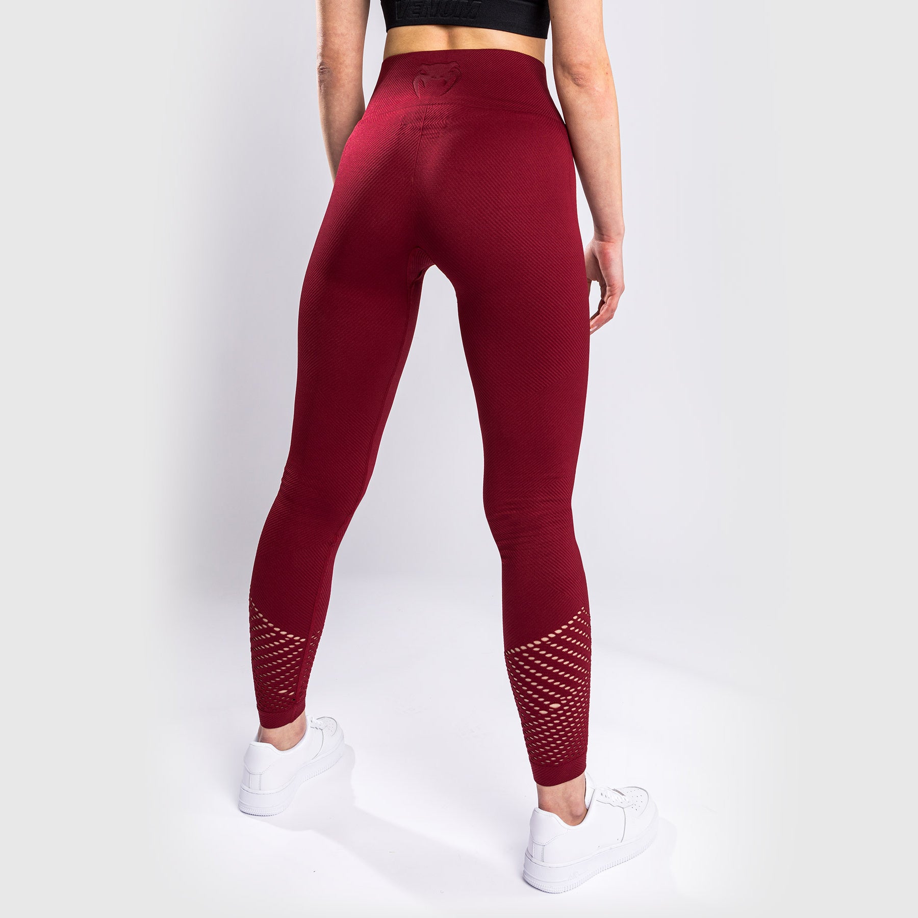 venum-sparring-seamless-leggings-damen-bordeaux image 2