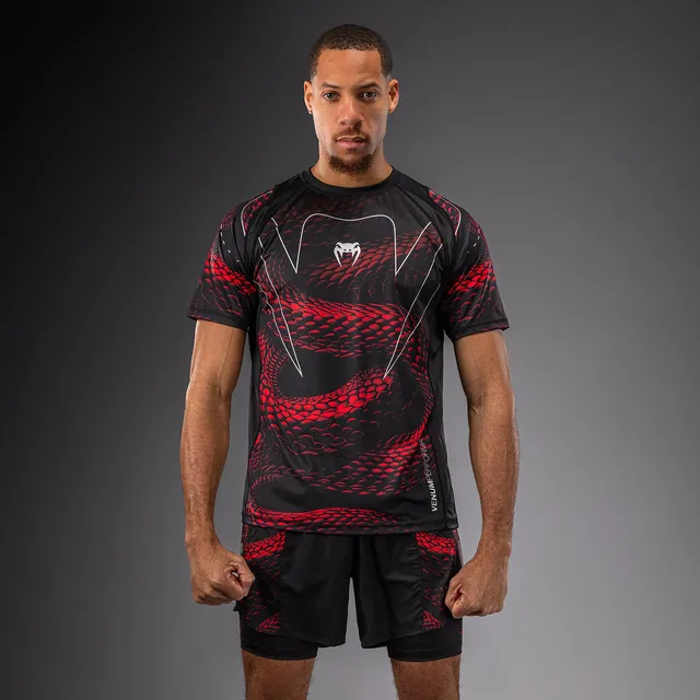 venum-matupa-dry-tech-t-shirt-schwarz-rot-silber image 1