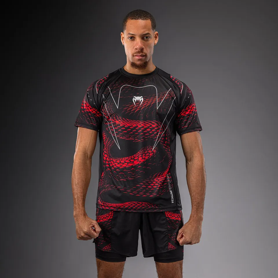 venum-matupa-dry-tech-t-shirt-schwarz-rot-silber image 1