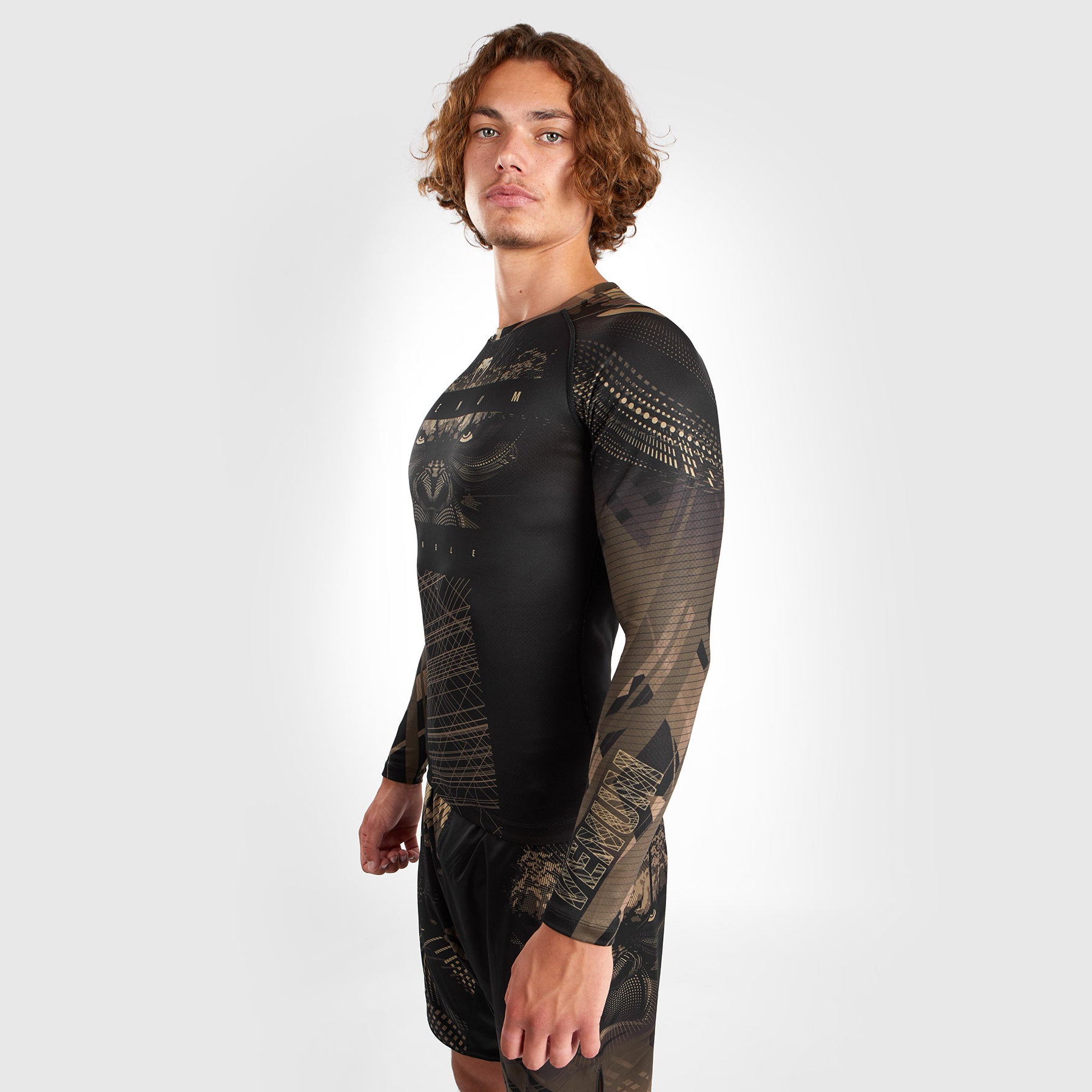 venum-gorilla-jungle-rashguard-langarm-herren-schwarz-sand image 1